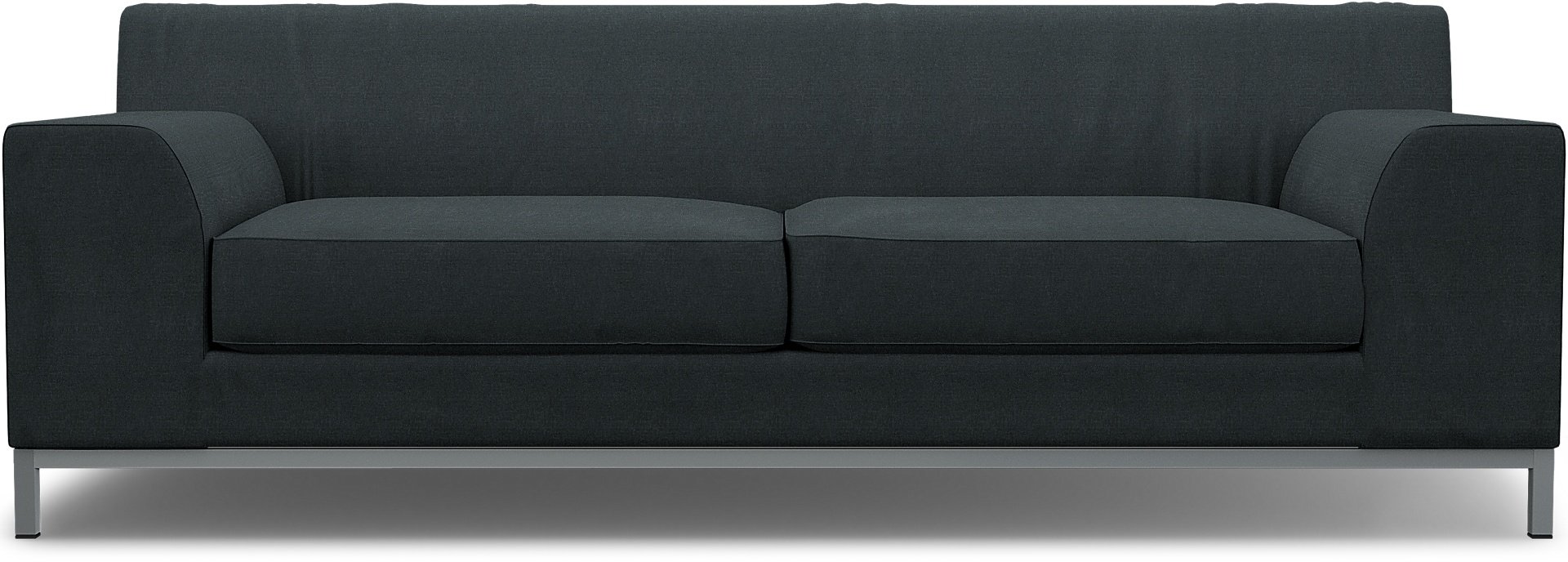IKEA - Kramfors 3 Seater Sofa Cover, Graphite Grey, Linen - Bemz