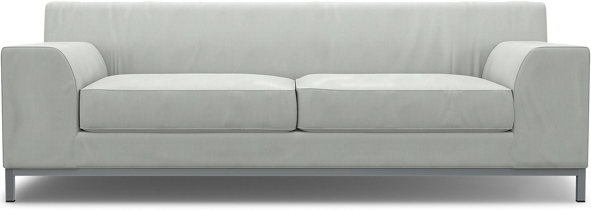IKEA - Kramfors 3 Seater Sofa Cover, Silver Grey, Linen - Bemz