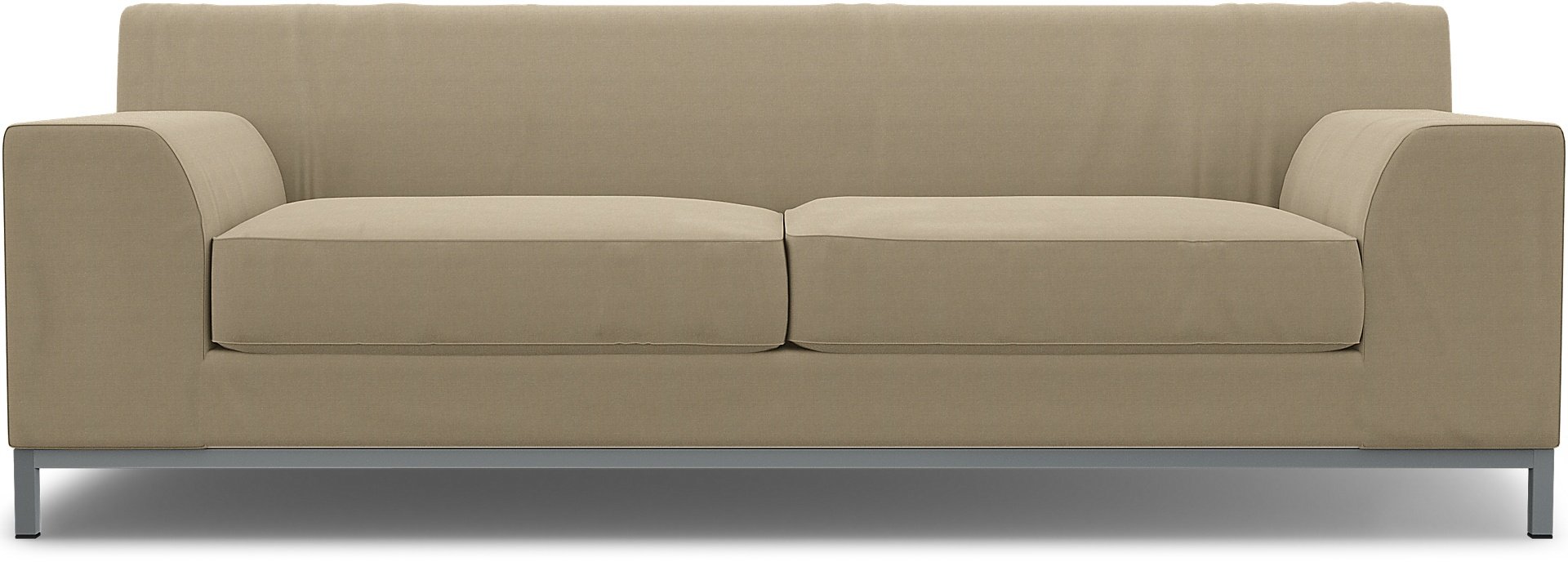 IKEA - Kramfors 3 Seater Sofa Cover, Tan, Linen - Bemz