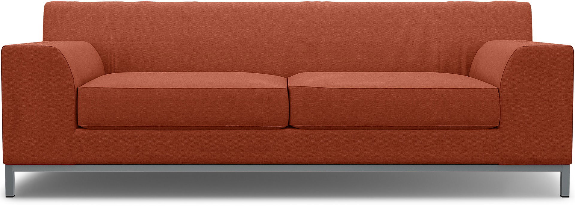 IKEA - Kramfors 3 Seater Sofa Cover, Burnt Orange, Linen - Bemz