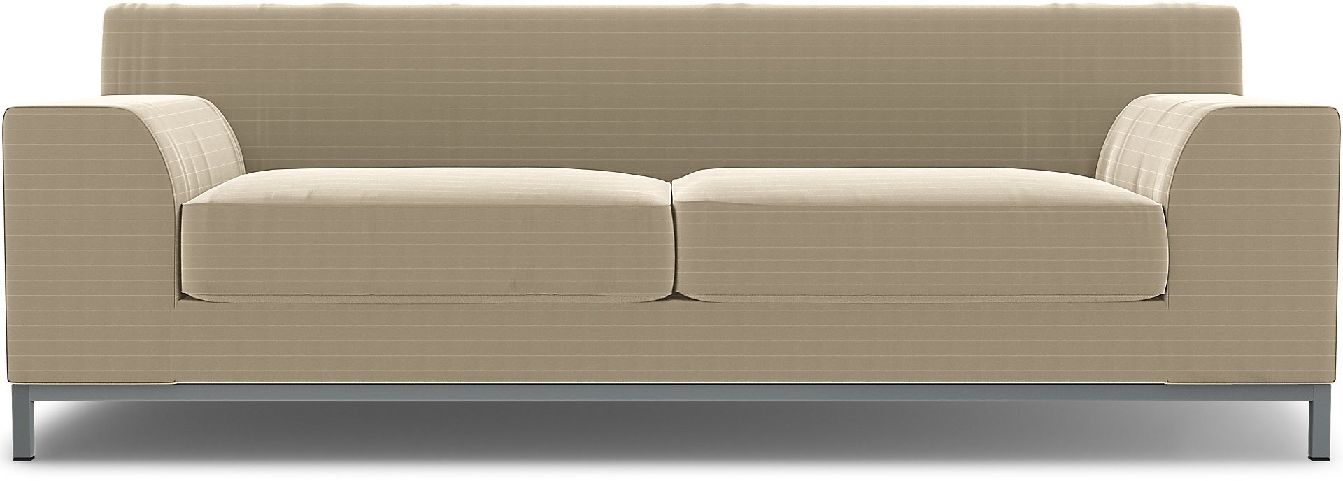 IKEA - Kramfors 3 Seater Sofa Cover, Oyster, Velvet - Bemz