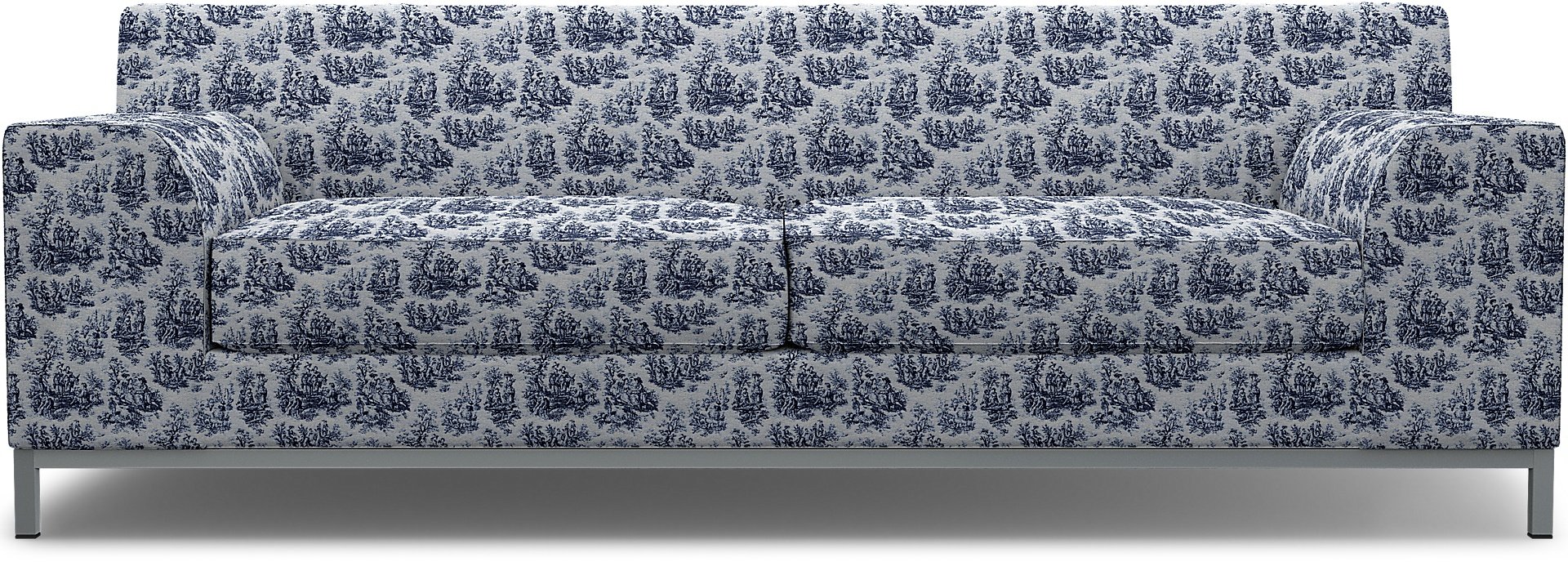 IKEA - Kramfors 3 Seater Sofa Cover, Dark Blue, Boucle & Texture - Bemz