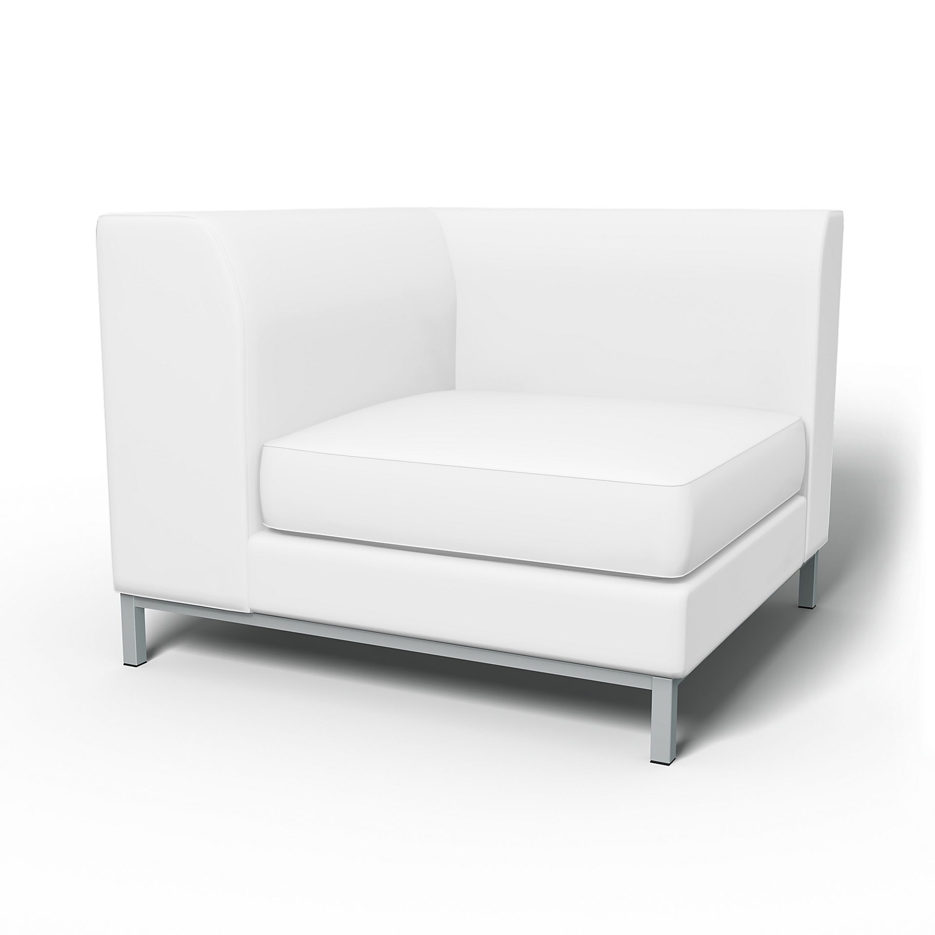 IKEA - Överdrag till Kramfors hörnsektion, Absolute White, Linne - Bemz