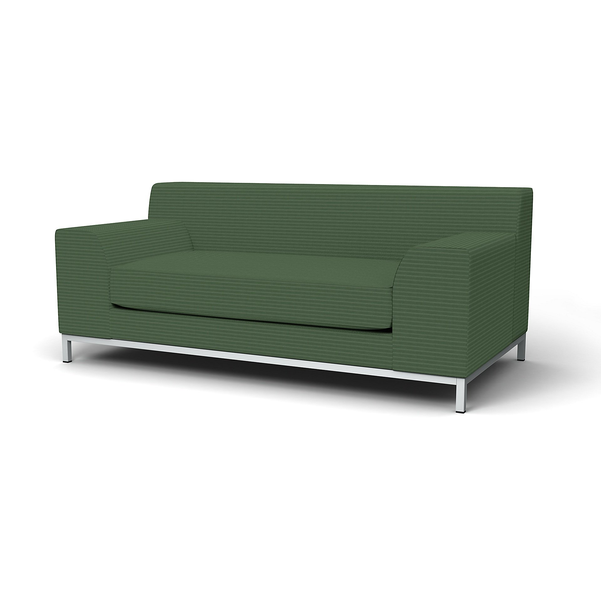 IKEA - Kramfors 2 Seater Sofa Cover, Palm Green, Corduroy - Bemz