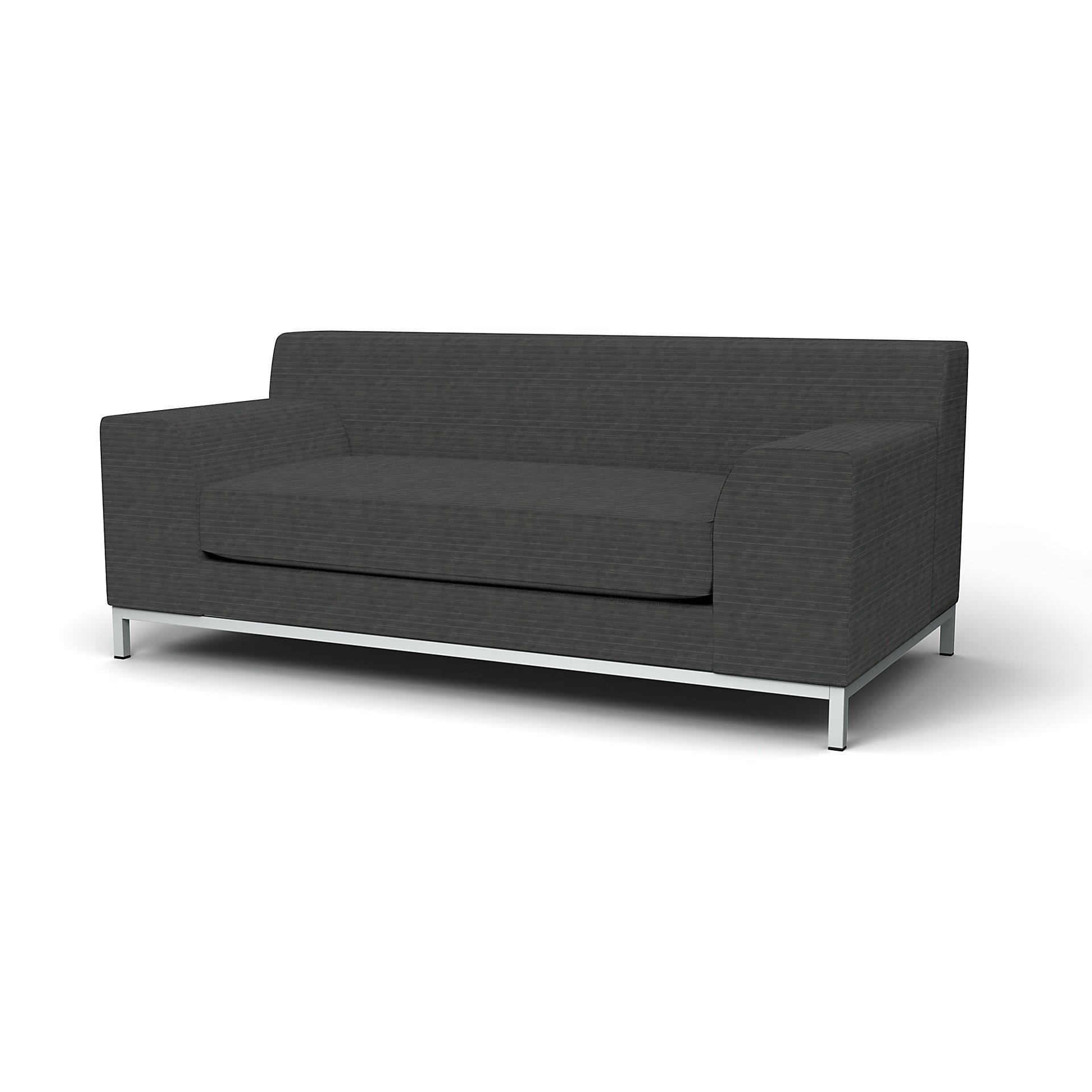 IKEA - Kramfors 2 Seater Sofa Cover, Licorice, Corduroy - Bemz