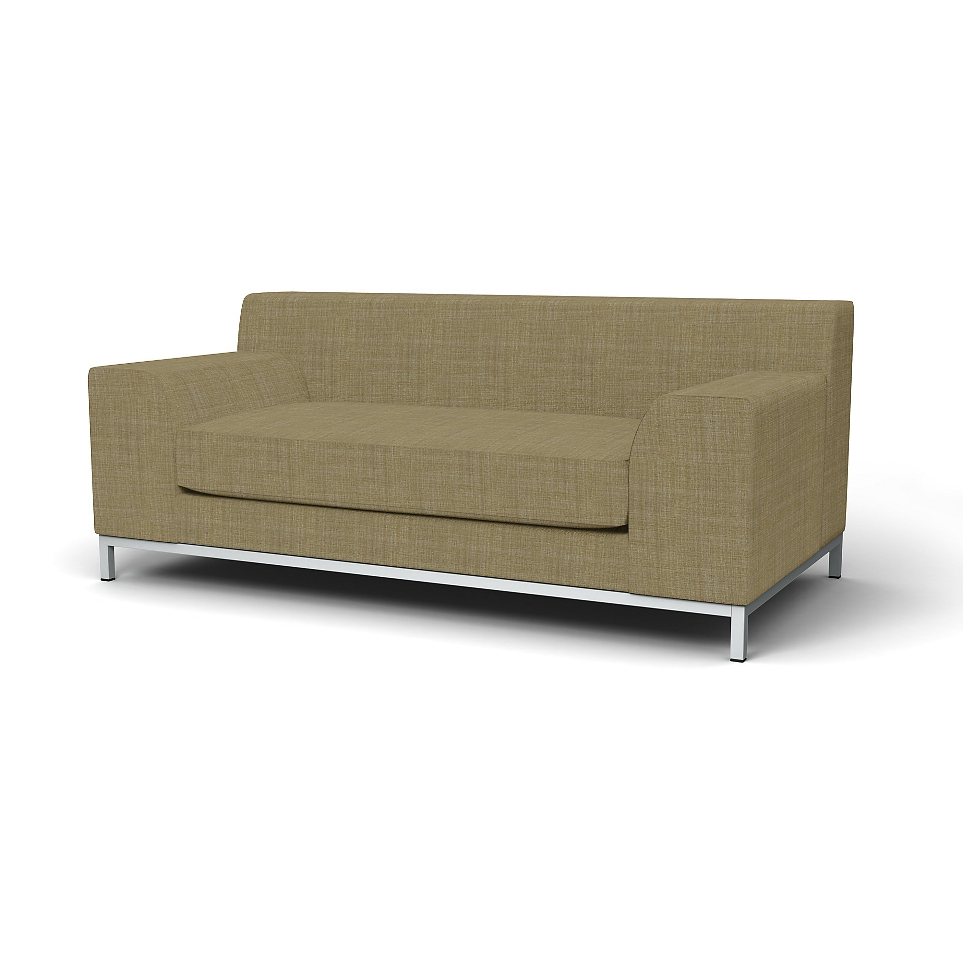 IKEA - Kramfors 2 Seater Sofa Cover, Dusty Yellow, Boucle & Texture - Bemz