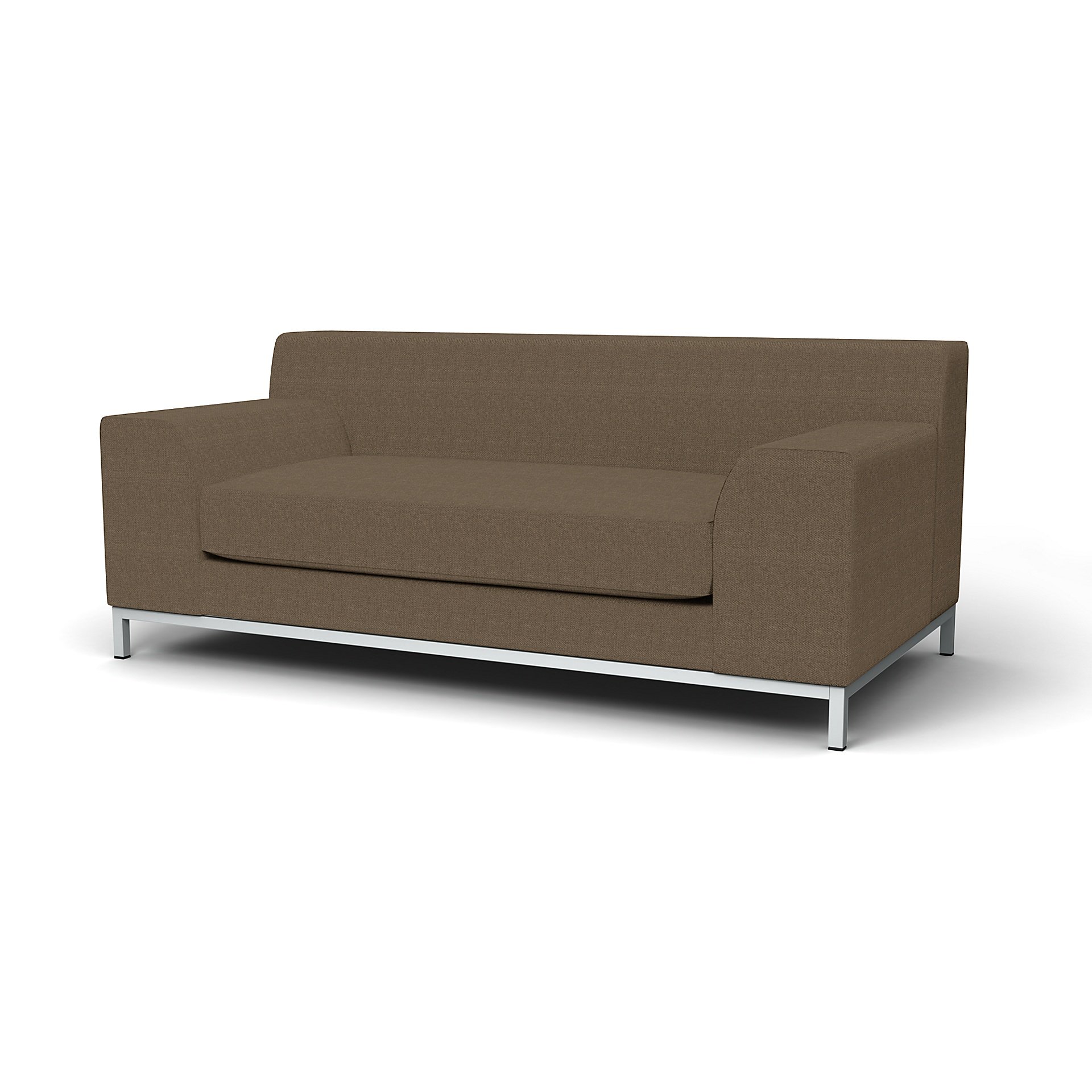 IKEA - Kramfors 2 Seater Sofa Cover, Dark Taupe, Boucle & Texture - Bemz