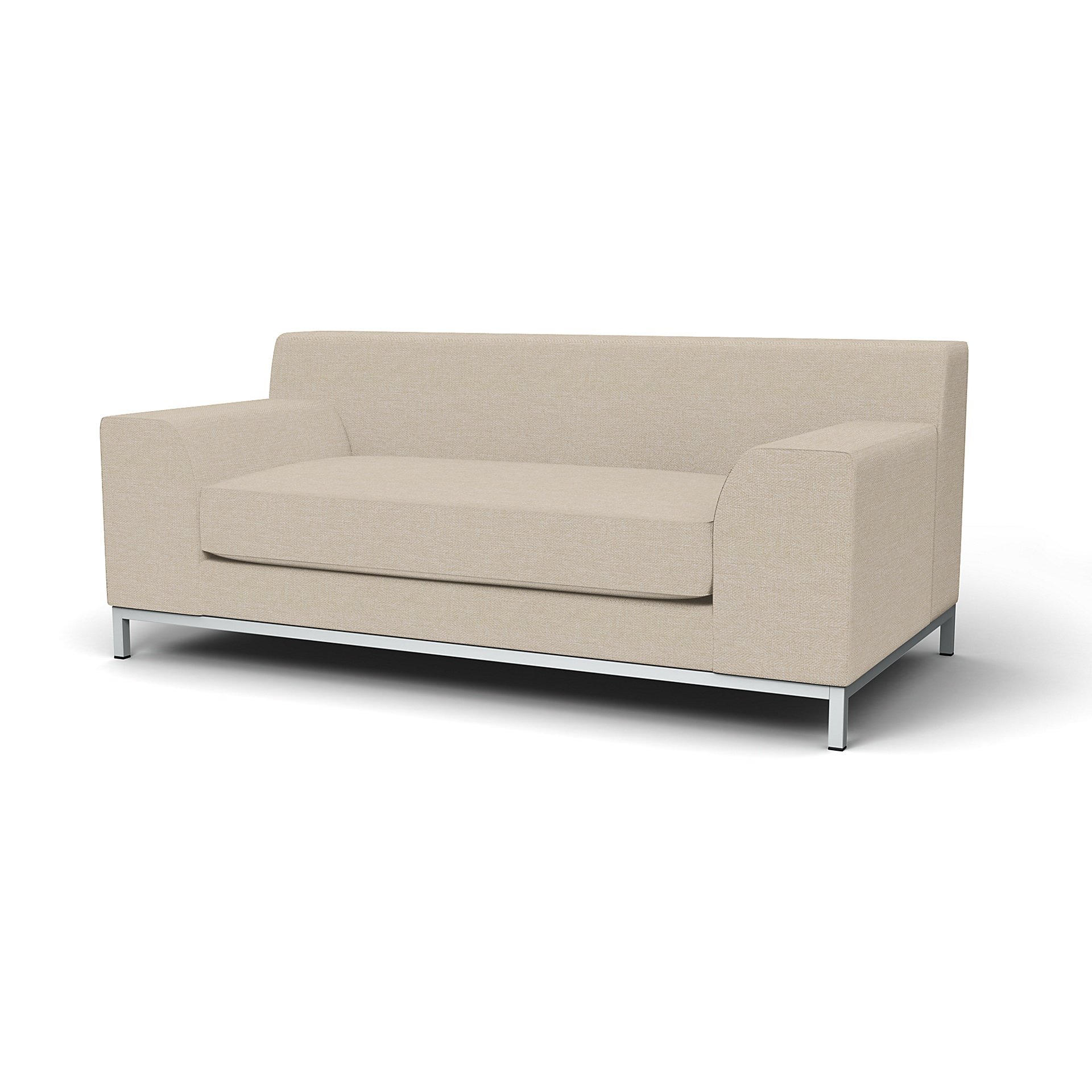 IKEA - Kramfors 2 Seater Sofa Cover, Natural, Boucle & Texture - Bemz