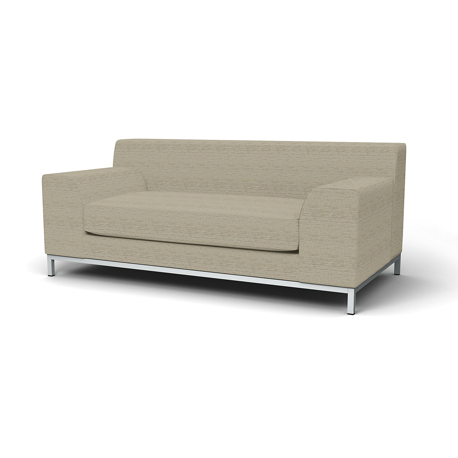 IKEA - Kramfors 2 Seater Sofa Cover, Light Sand, Boucle & Texture - Bemz