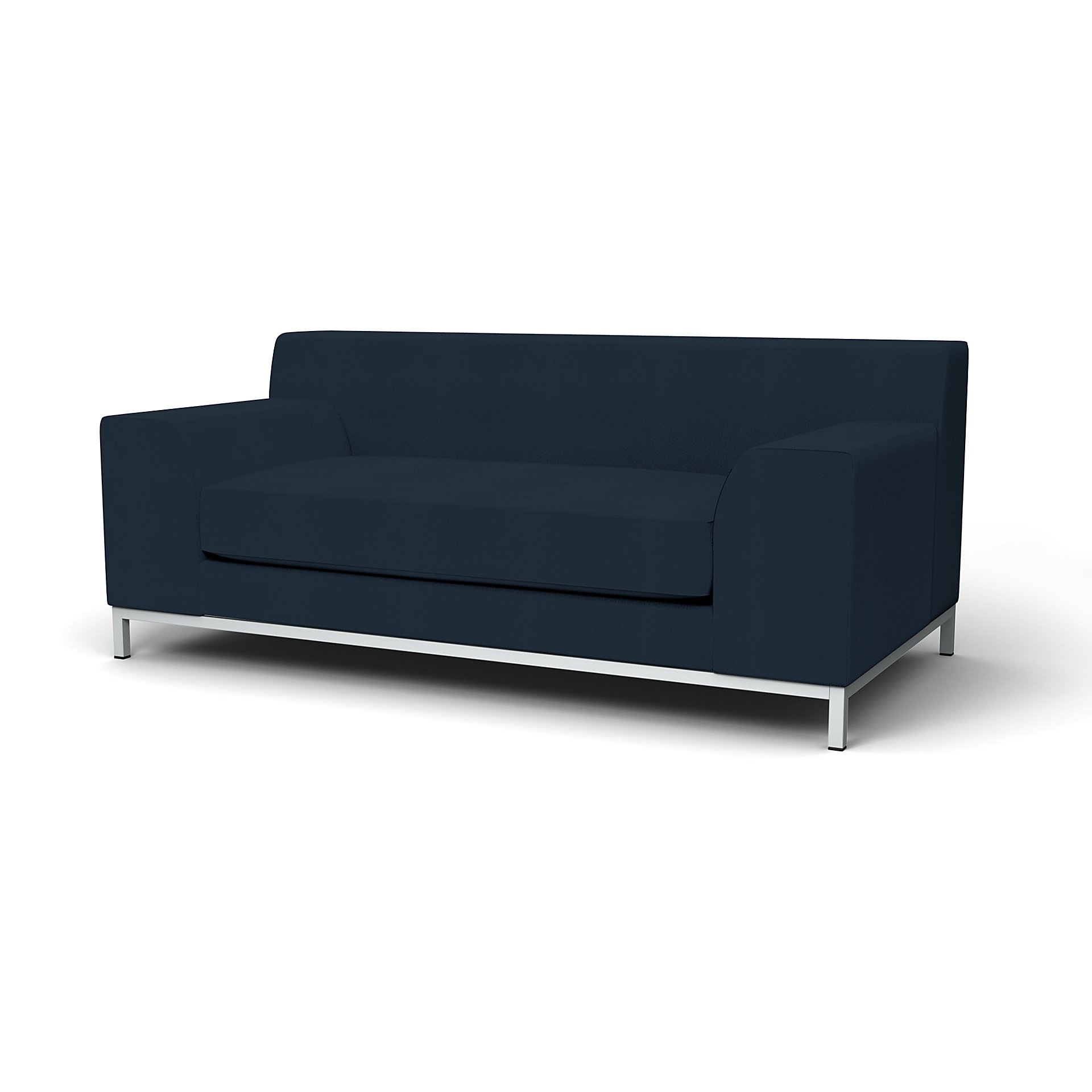 IKEA - Kramfors 2 Seater Sofa Cover, Navy Blue, Cotton - Bemz