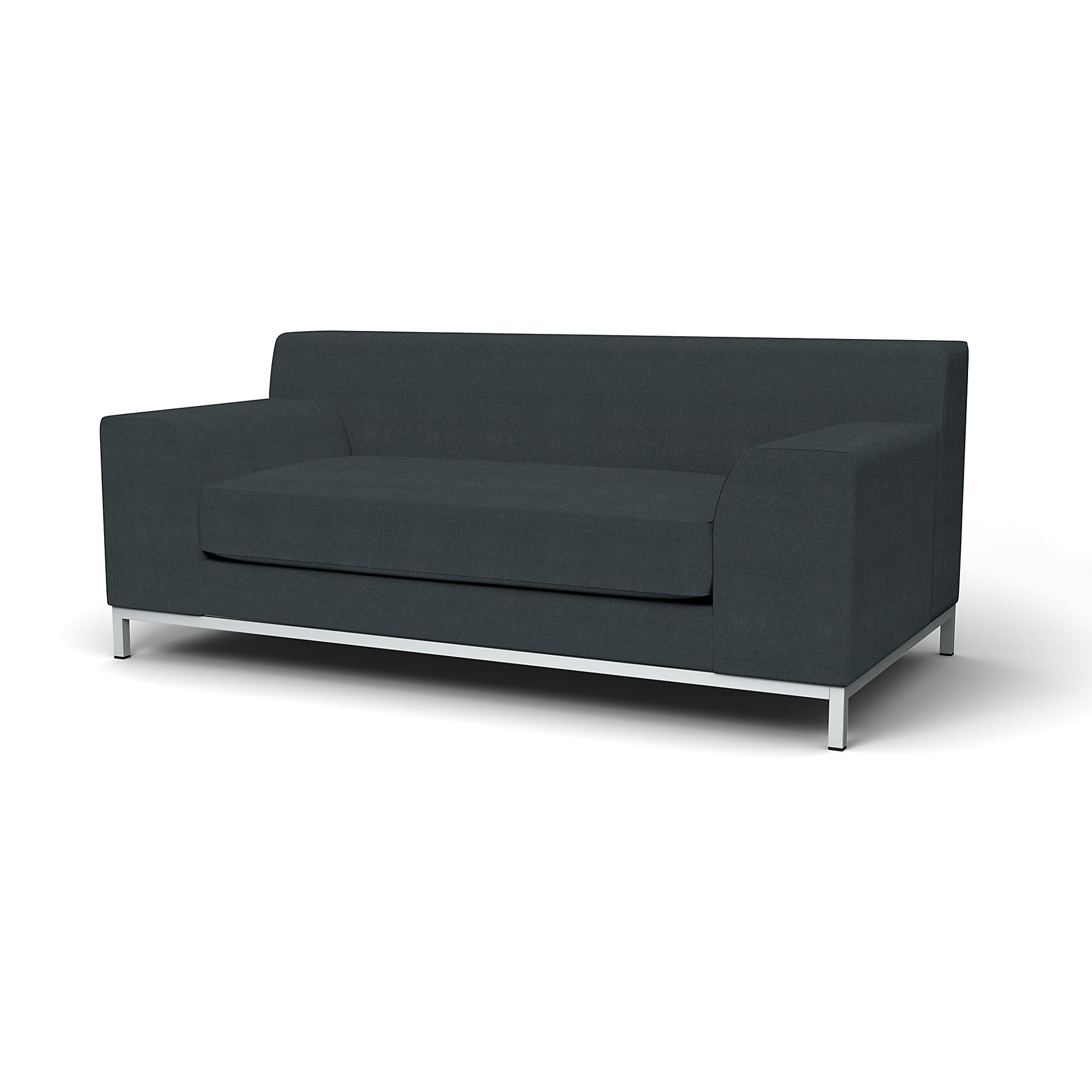 IKEA - Kramfors 2 Seater Sofa Cover, Graphite Grey, Linen - Bemz