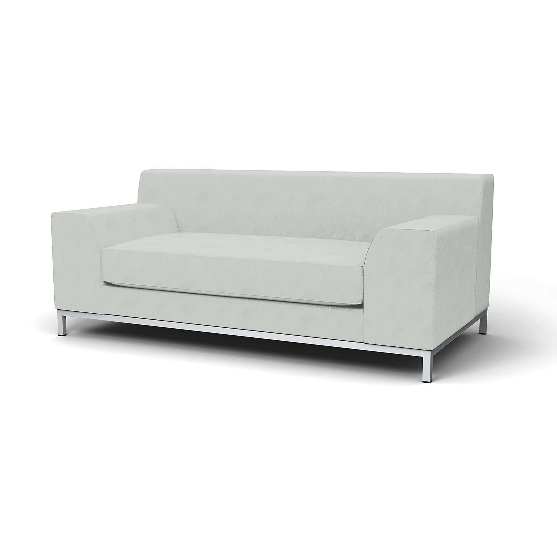 IKEA - Kramfors 2 Seater Sofa Cover, Silver Grey, Linen - Bemz