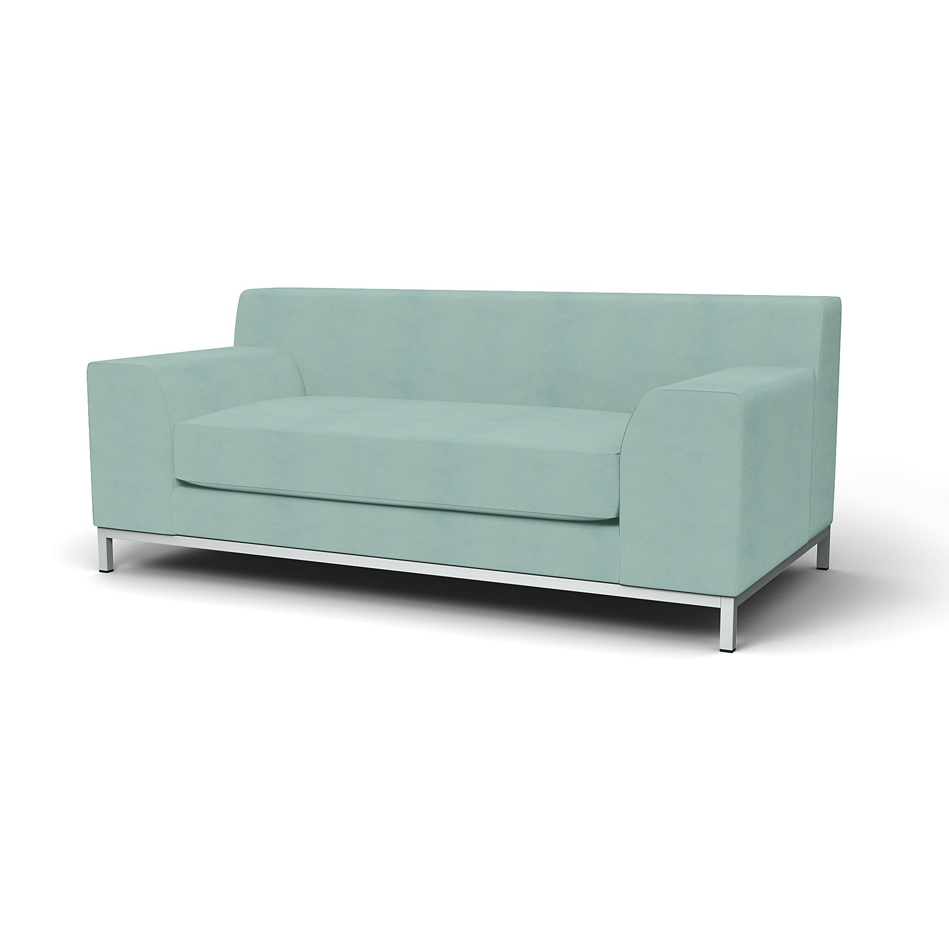 IKEA - Kramfors 2 Seater Sofa Cover, Mineral Blue, Linen - Bemz