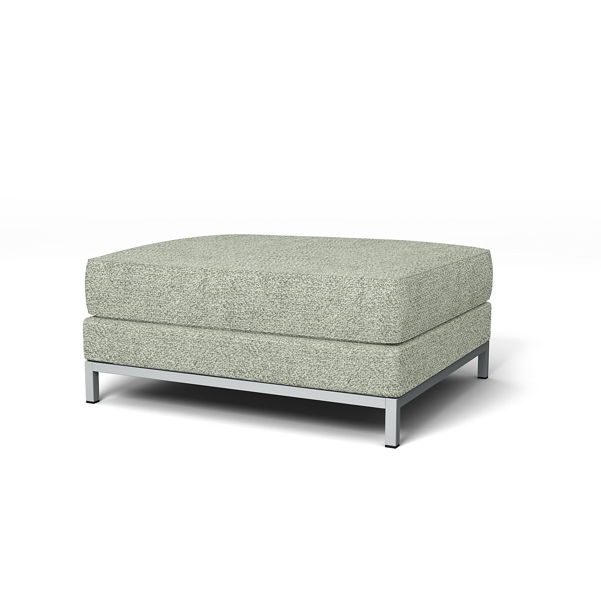 IKEA - Kramfors Footstool Cover, Pistachio, Boucle & Texture - Bemz