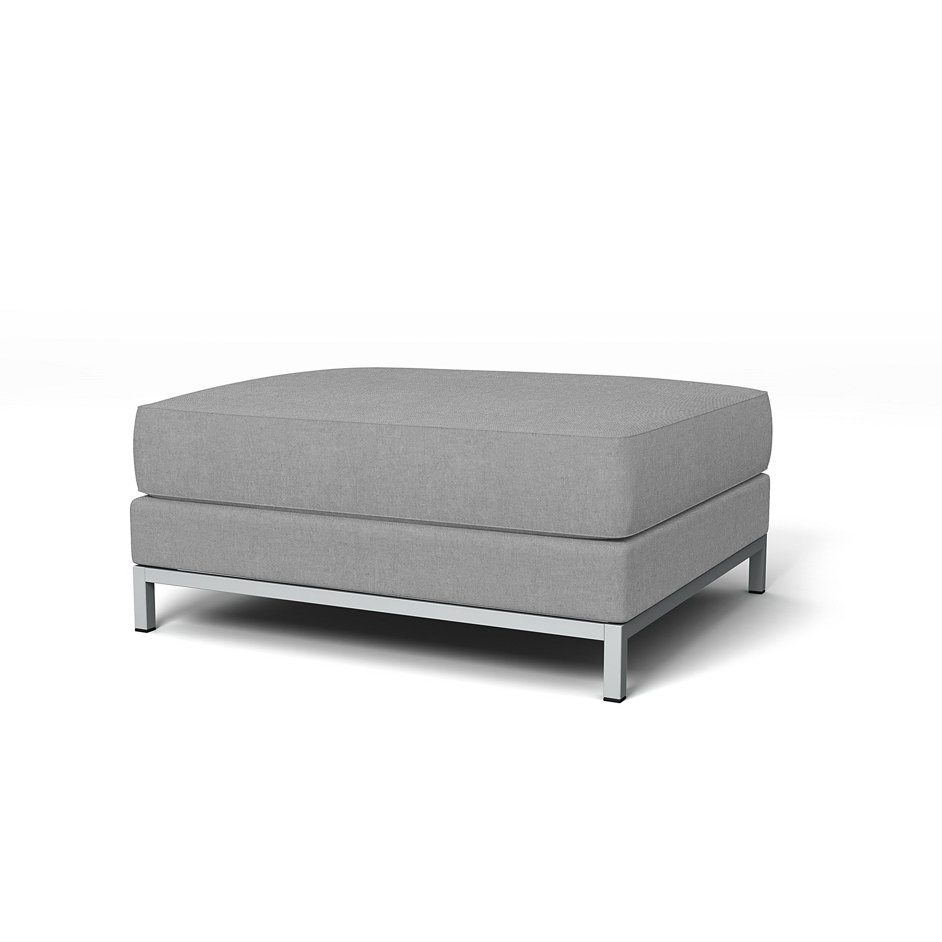 IKEA - Kramfors Footstool Cover, Graphite, Linen - Bemz