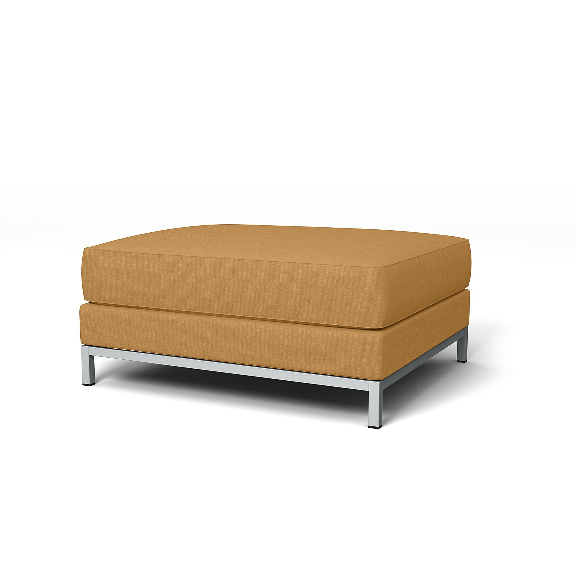 IKEA - Kramfors Footstool Cover, Mustard, Linen - Bemz