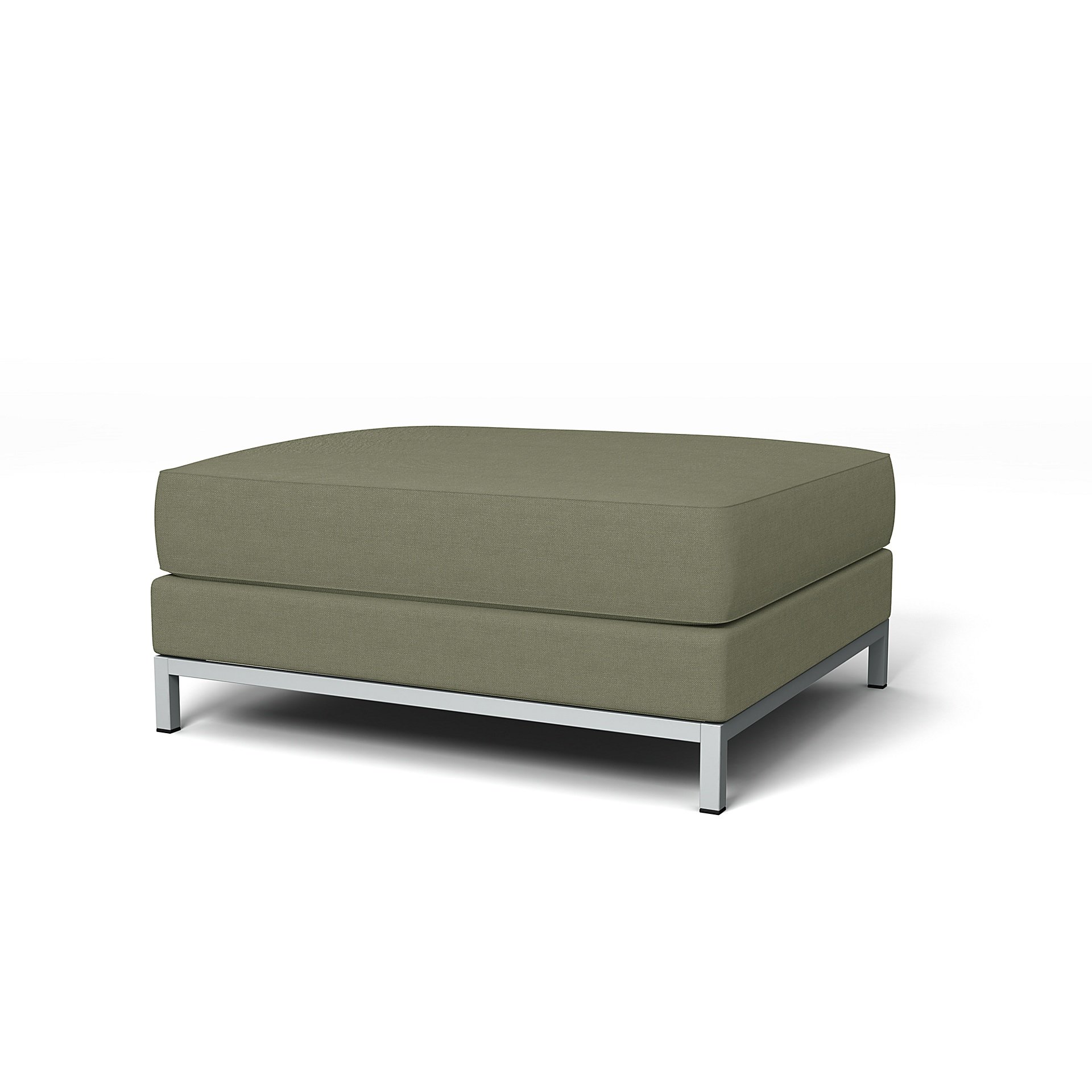 IKEA - Kramfors Footstool Cover, Sage, Linen - Bemz