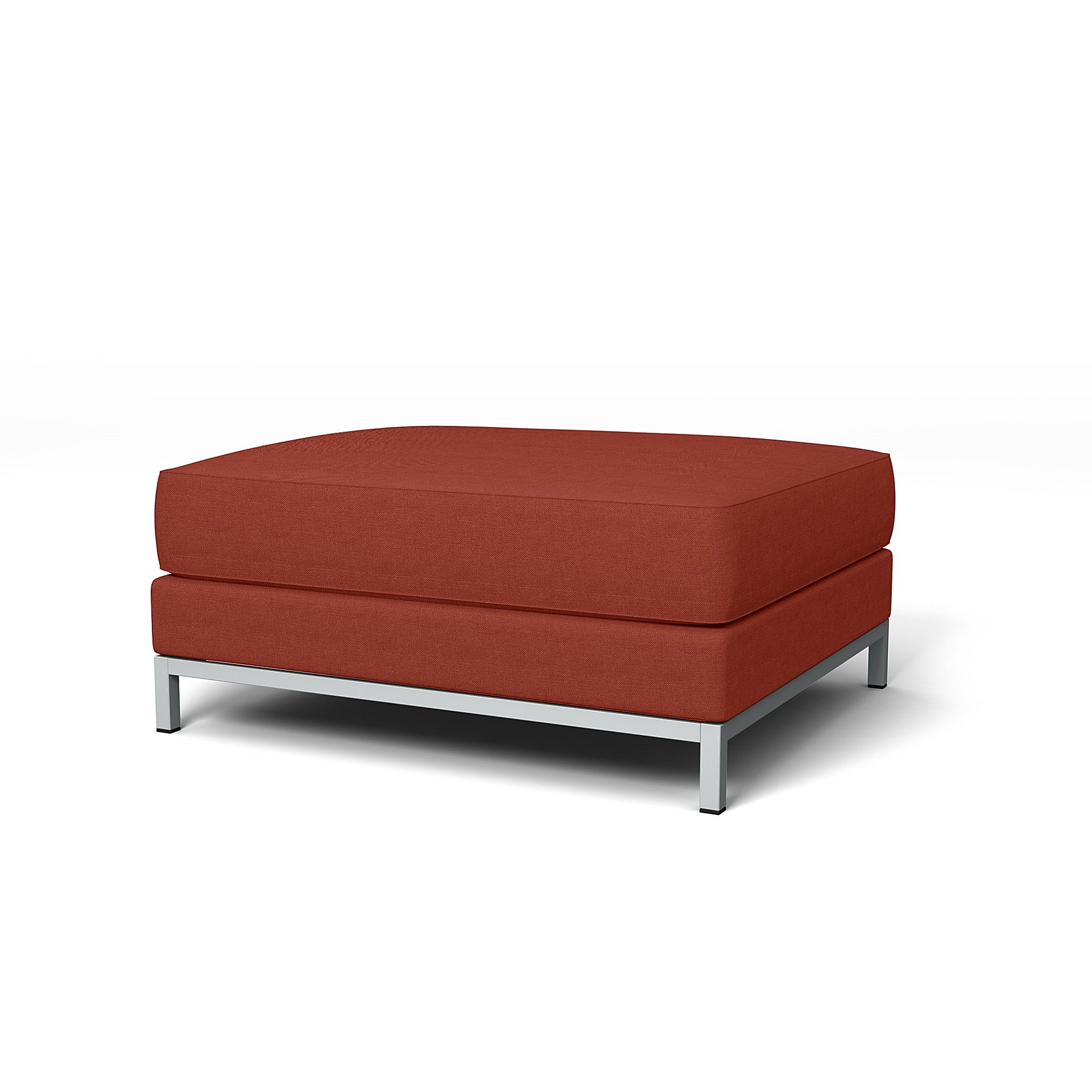 IKEA - Kramfors Footstool Cover, Cayenne, Linen - Bemz