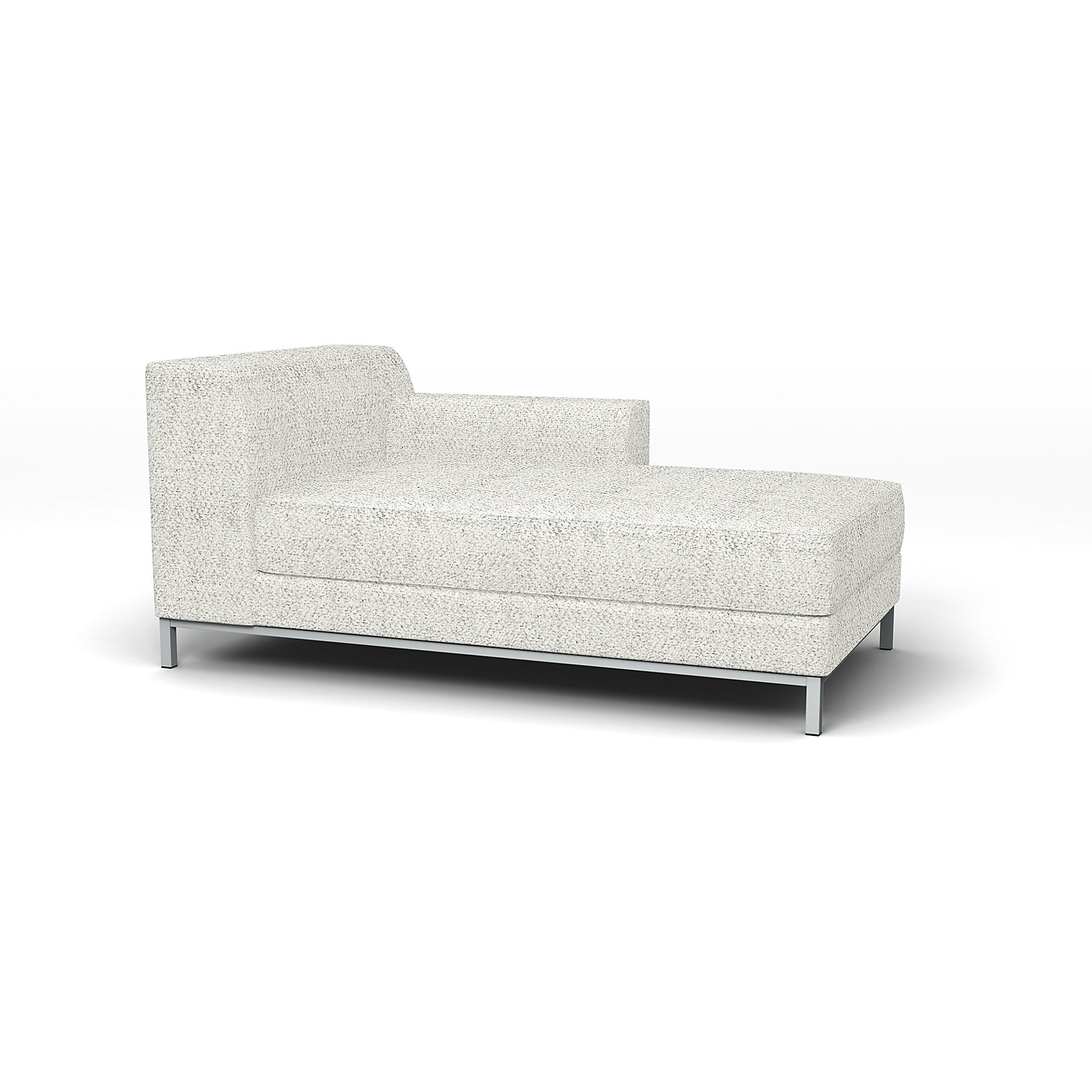 IKEA - Kramfors Chaise Longue with Right Arm Cover, Ivory, Boucle & Texture - Bemz