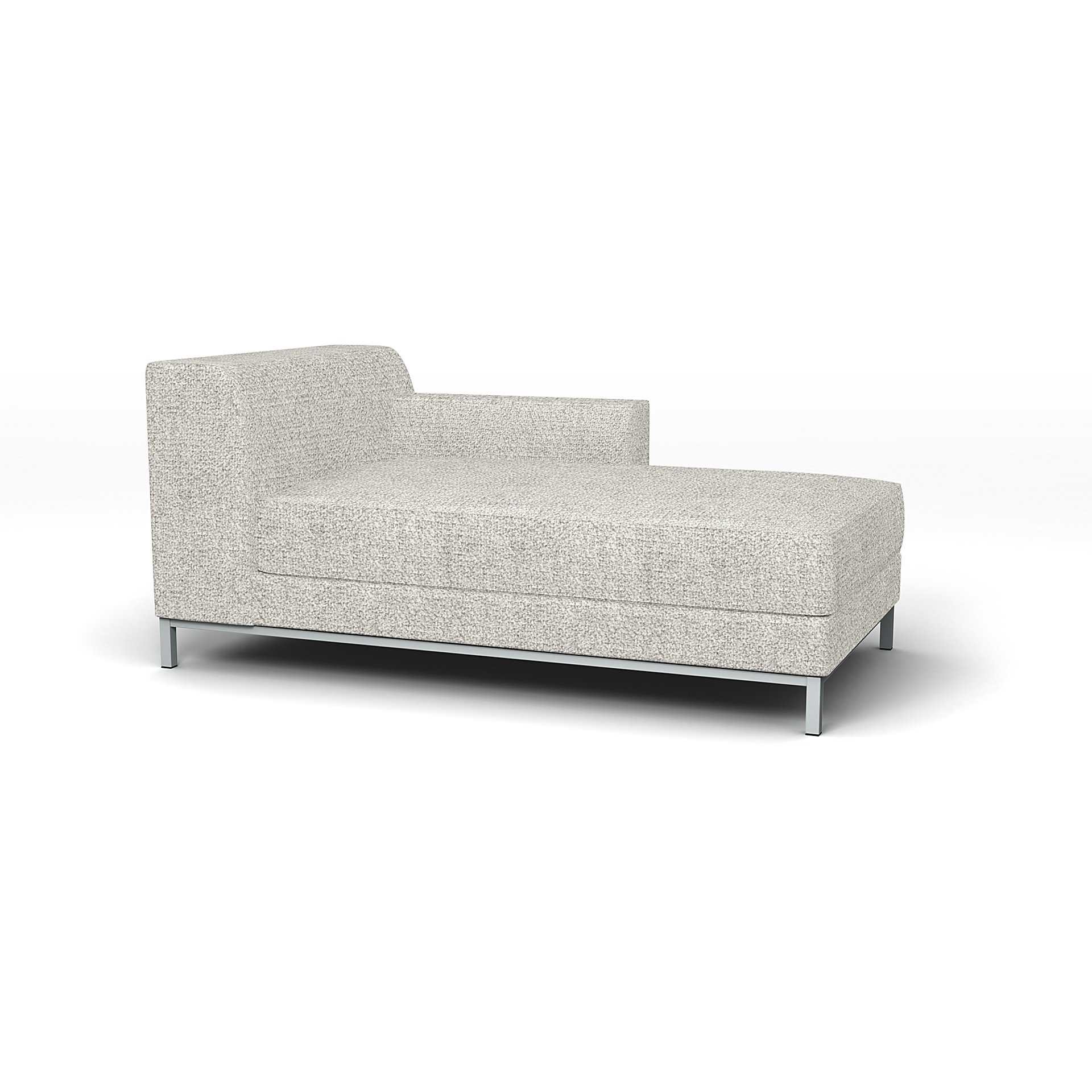 IKEA - Kramfors Chaise Longue with Right Arm Cover, Driftwood, Boucle & Texture - Bemz