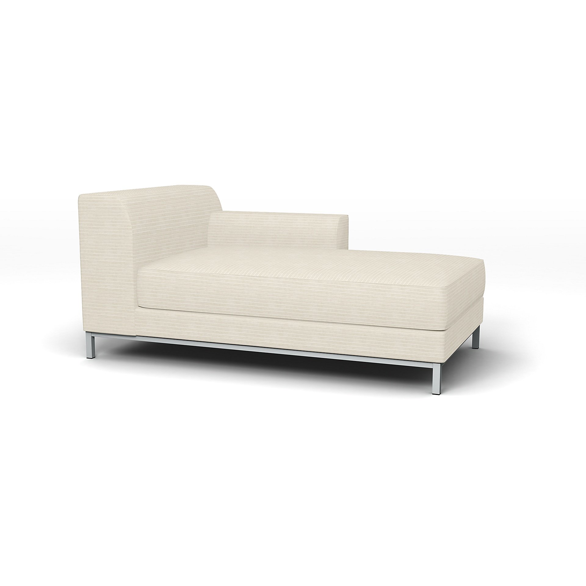 IKEA - Kramfors Chaise Longue with Right Arm Cover, Tofu, Corduroy - Bemz