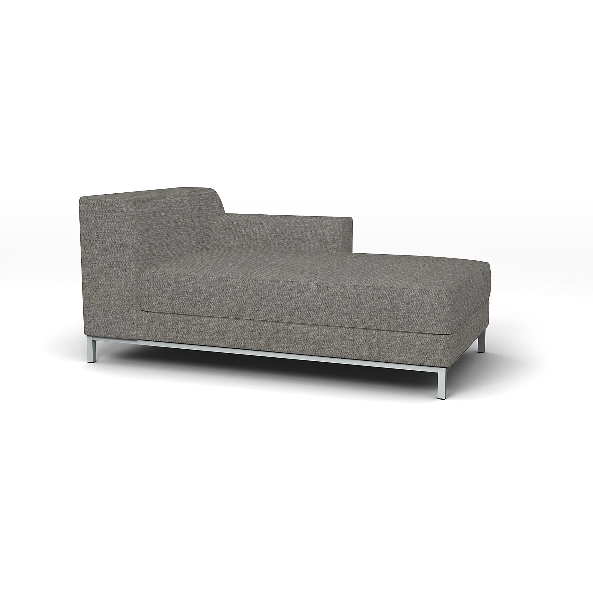IKEA - Kramfors Chaise Longue with Right Arm Cover, Taupe, Boucle & Texture - Bemz