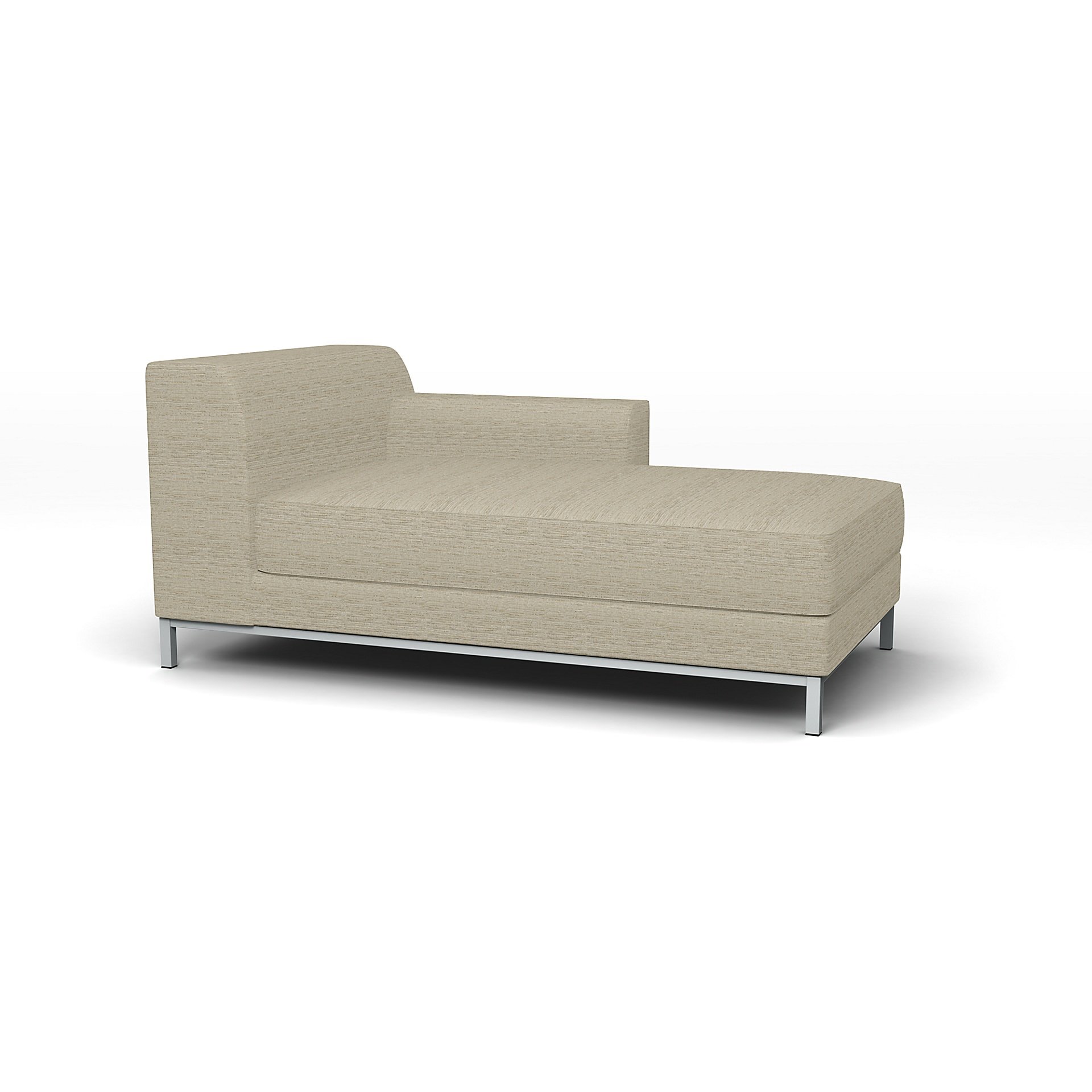 IKEA - Kramfors Chaise Longue with Right Arm Cover, Light Sand, Boucle & Texture - Bemz