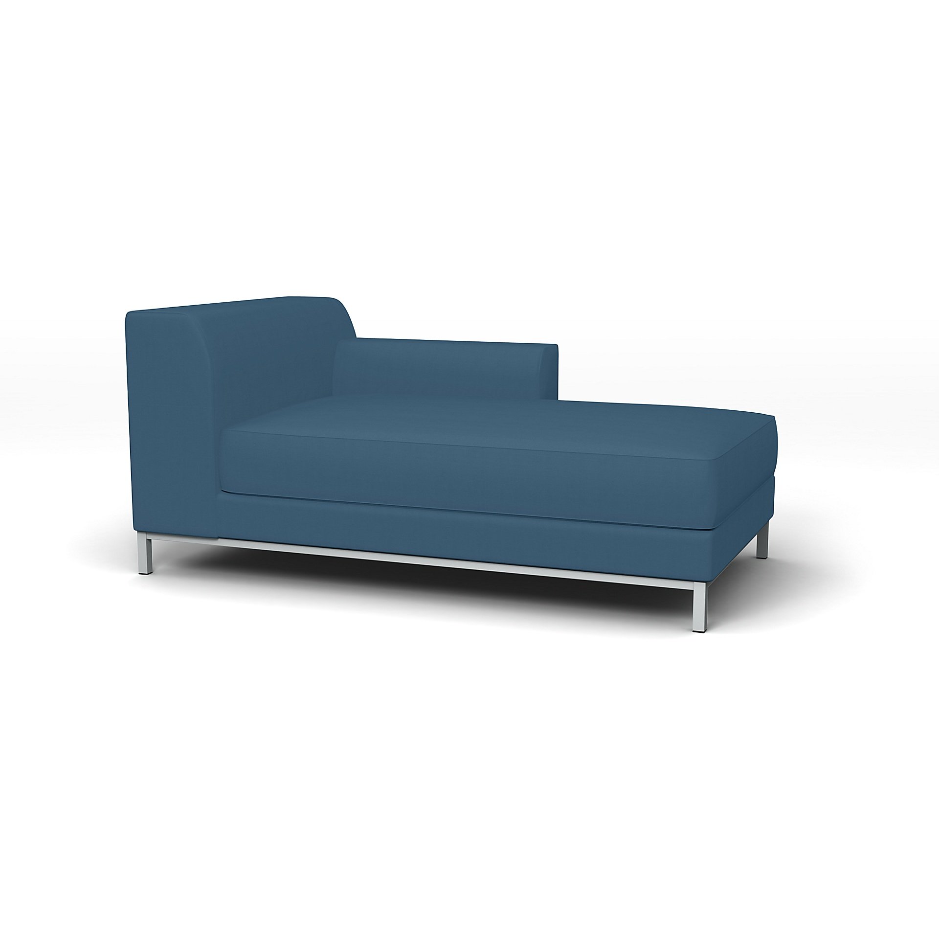 IKEA - Kramfors Chaise Longue with Right Arm Cover, Real Teal, Cotton - Bemz