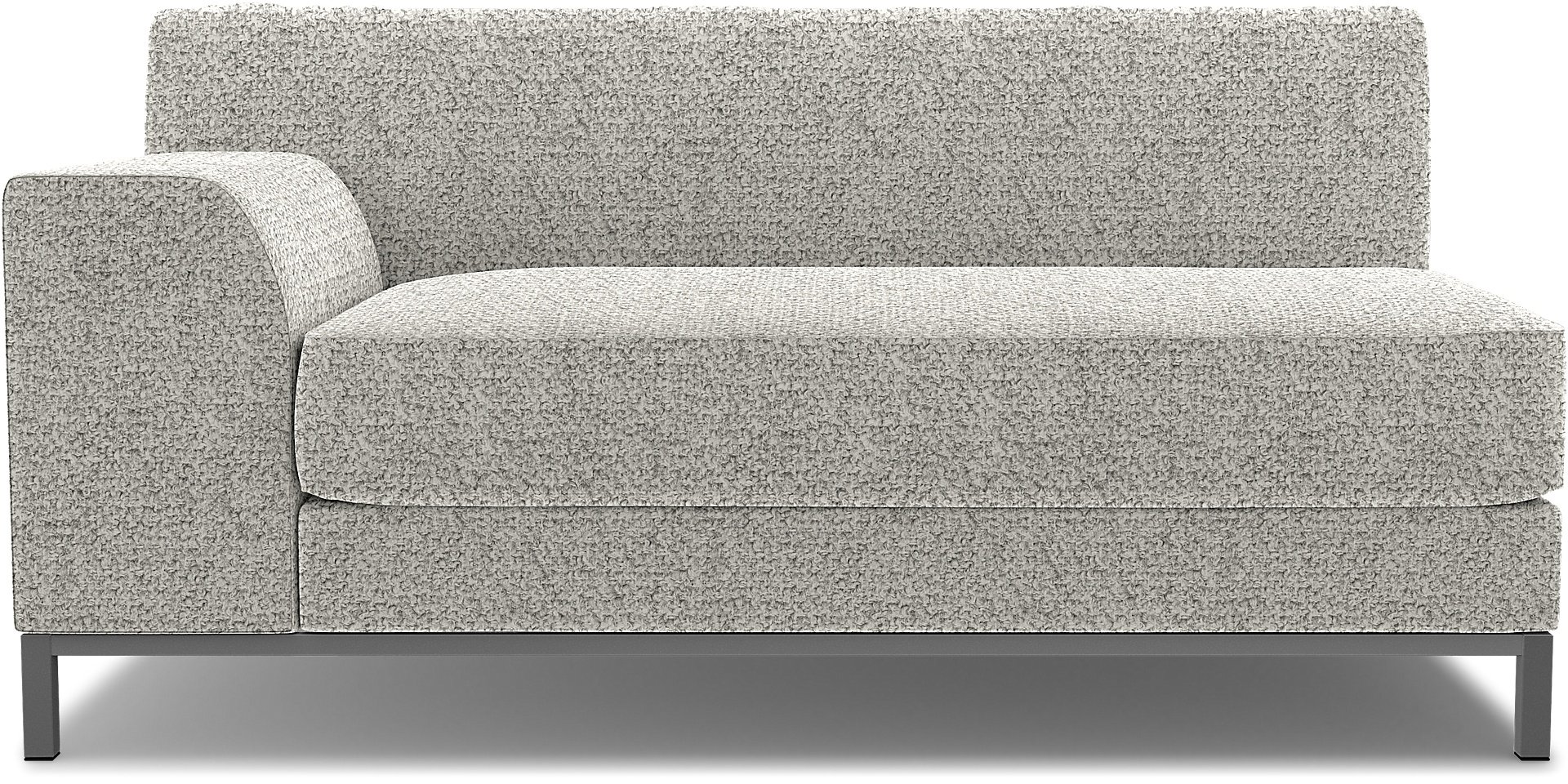 IKEA - Kramfors 2 Seater Sofa with Left Arm Cover, Driftwood, Boucle & Texture - Bemz
