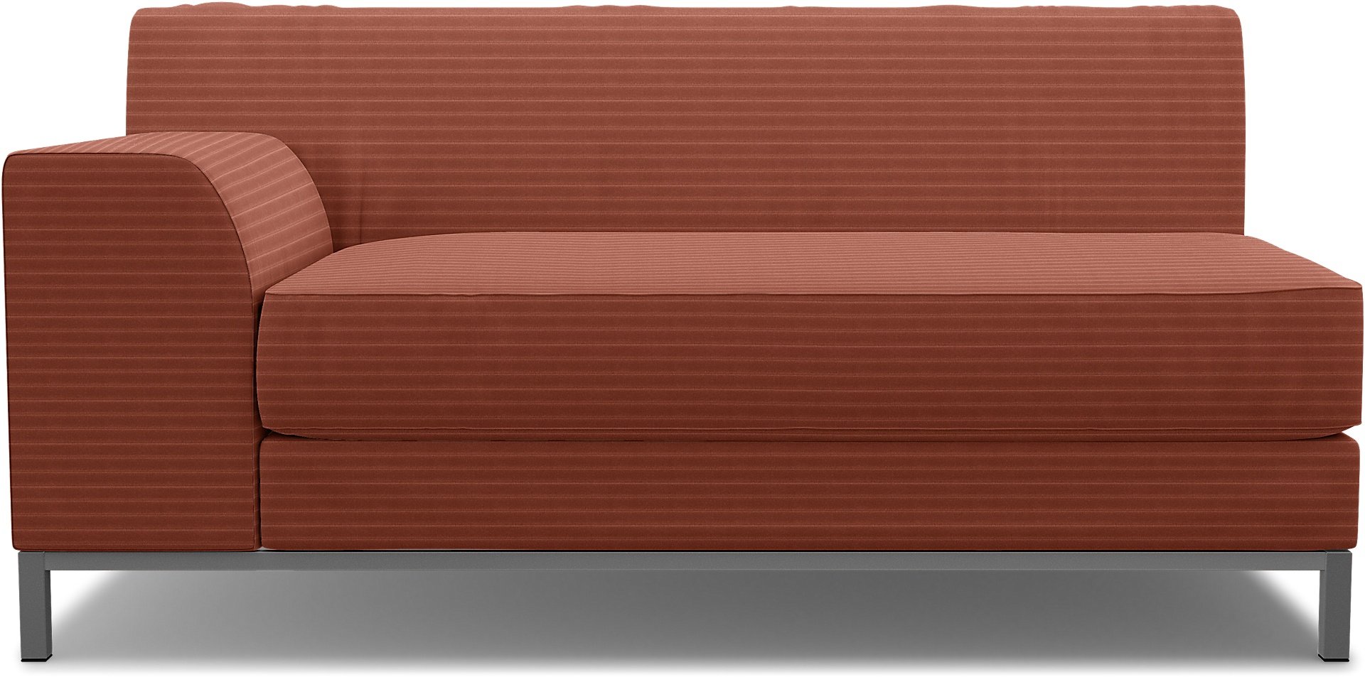 IKEA - Kramfors 2 Seater Sofa with Left Arm Cover, Retro Pink, Corduroy - Bemz