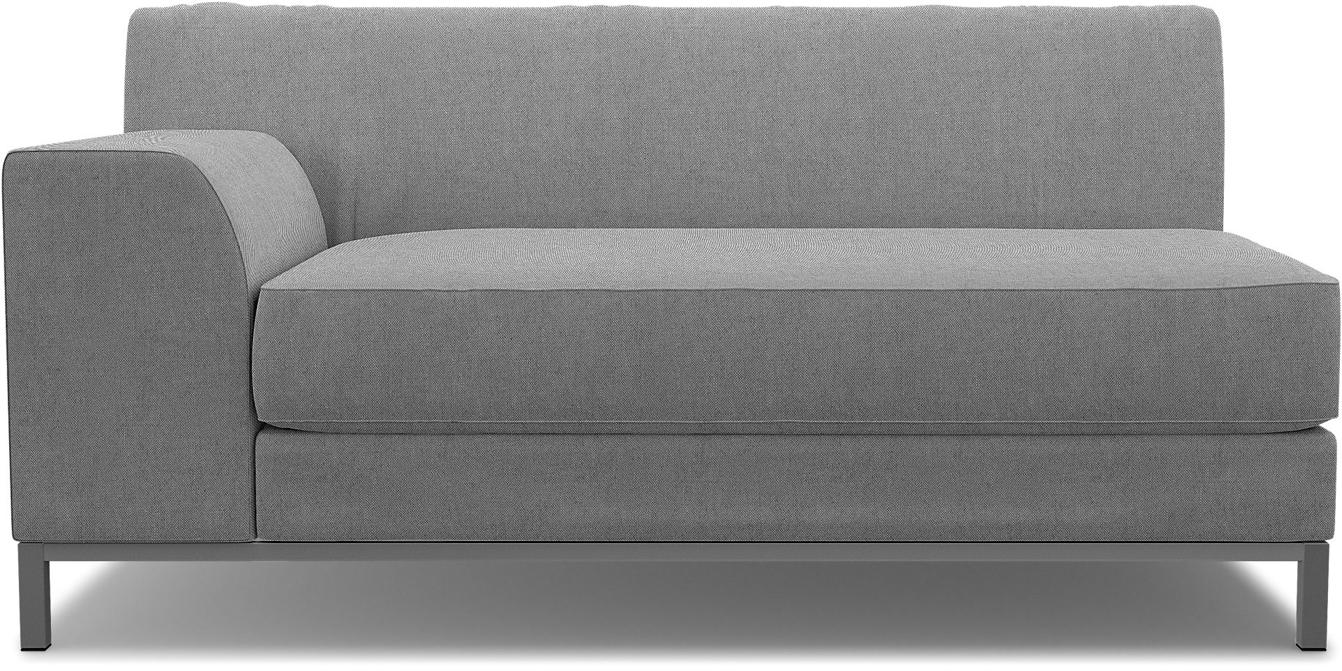 IKEA - Kramfors 2 Seater Sofa with Left Arm Cover, Graphite, Linen - Bemz