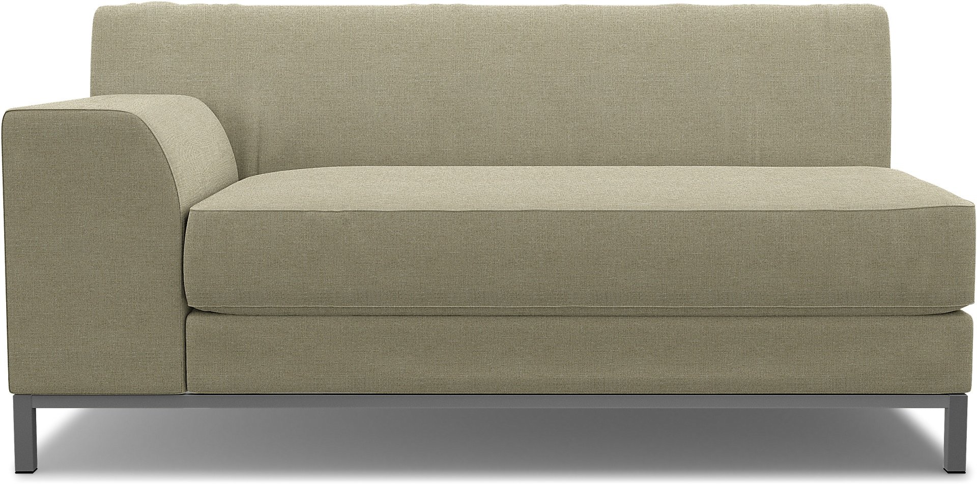 IKEA - Kramfors 2 Seater Sofa with Left Arm Cover, Pebble, Linen - Bemz