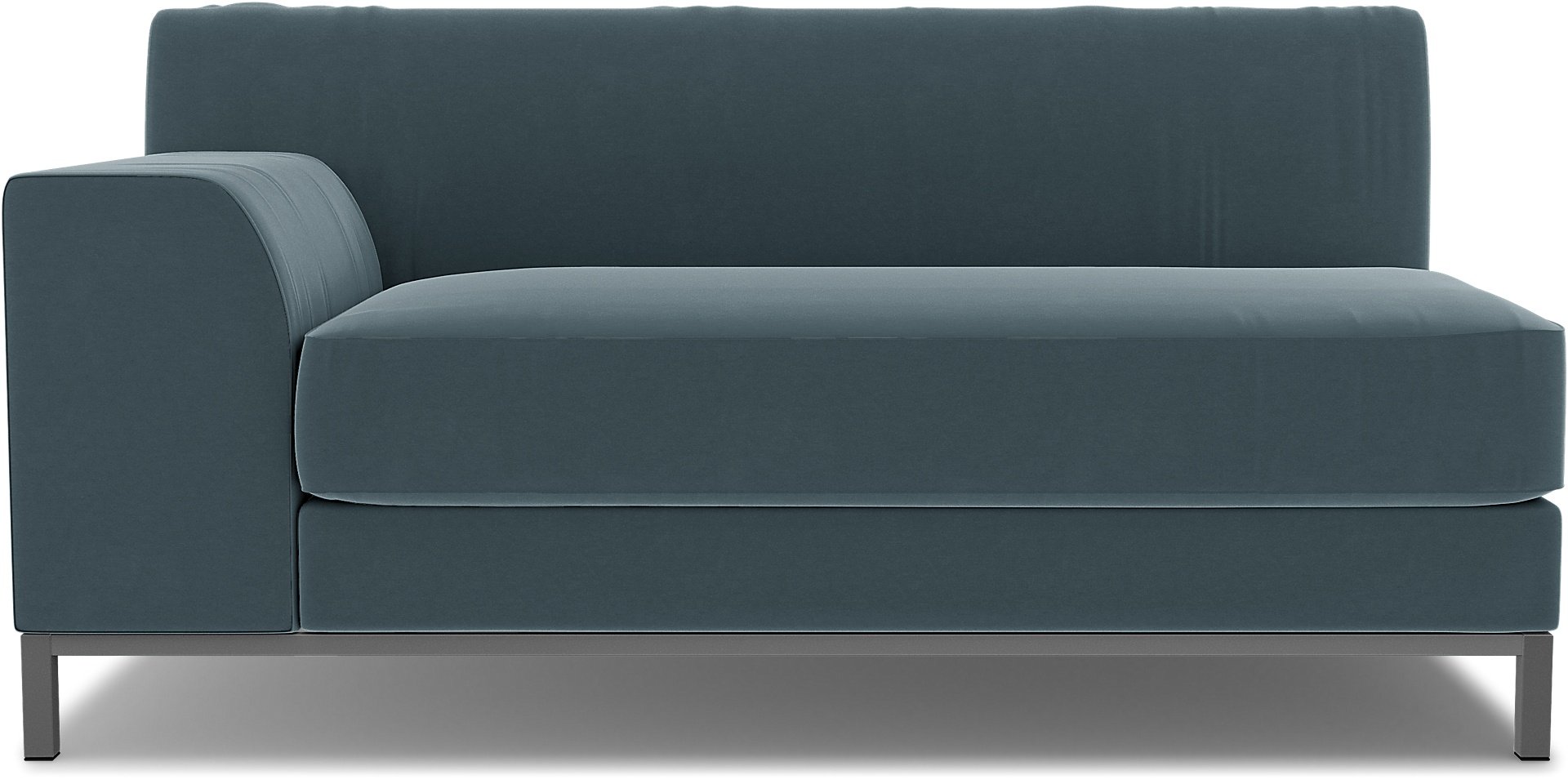 IKEA - Kramfors 2 Seater Sofa with Left Arm Cover, Duck Egg, Velvet - Bemz