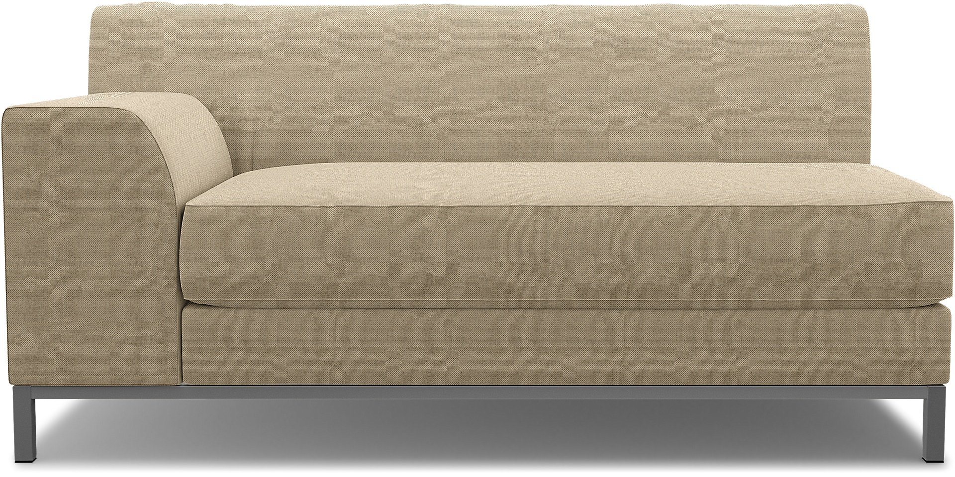 IKEA - Kramfors 2 Seater Sofa with Left Arm Cover, Unbleached, Linen - Bemz