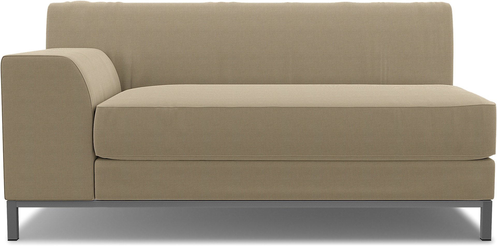 IKEA - Kramfors 2 Seater Sofa with Left Arm Cover, Tan, Linen - Bemz