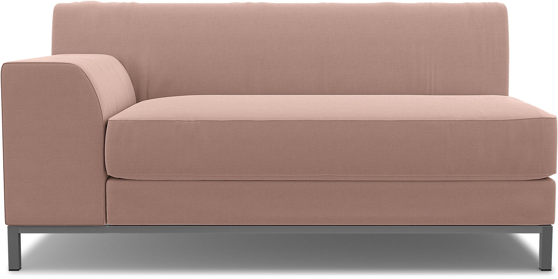 IKEA - Kramfors 2 Seater Sofa with Left Arm Cover, Blush, Linen - Bemz
