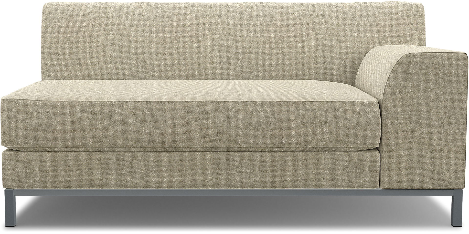 IKEA - Kramfors 2 Seater Sofa with Right Arm Cover, Cream, Bouclé & Texture - Bemz