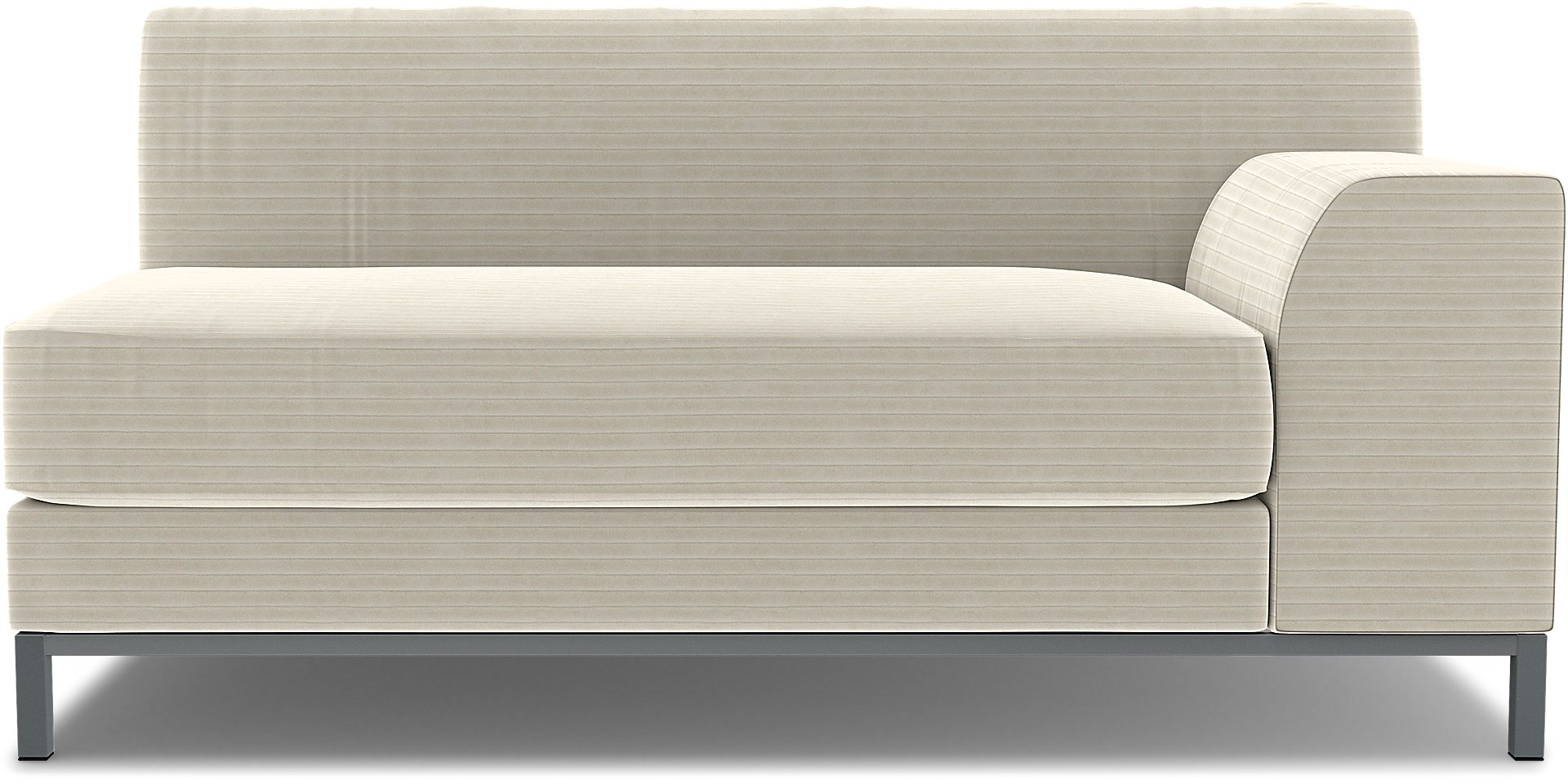 IKEA - Kramfors 2 Seater Sofa with Right Arm Cover, Tofu, Corduroy - Bemz