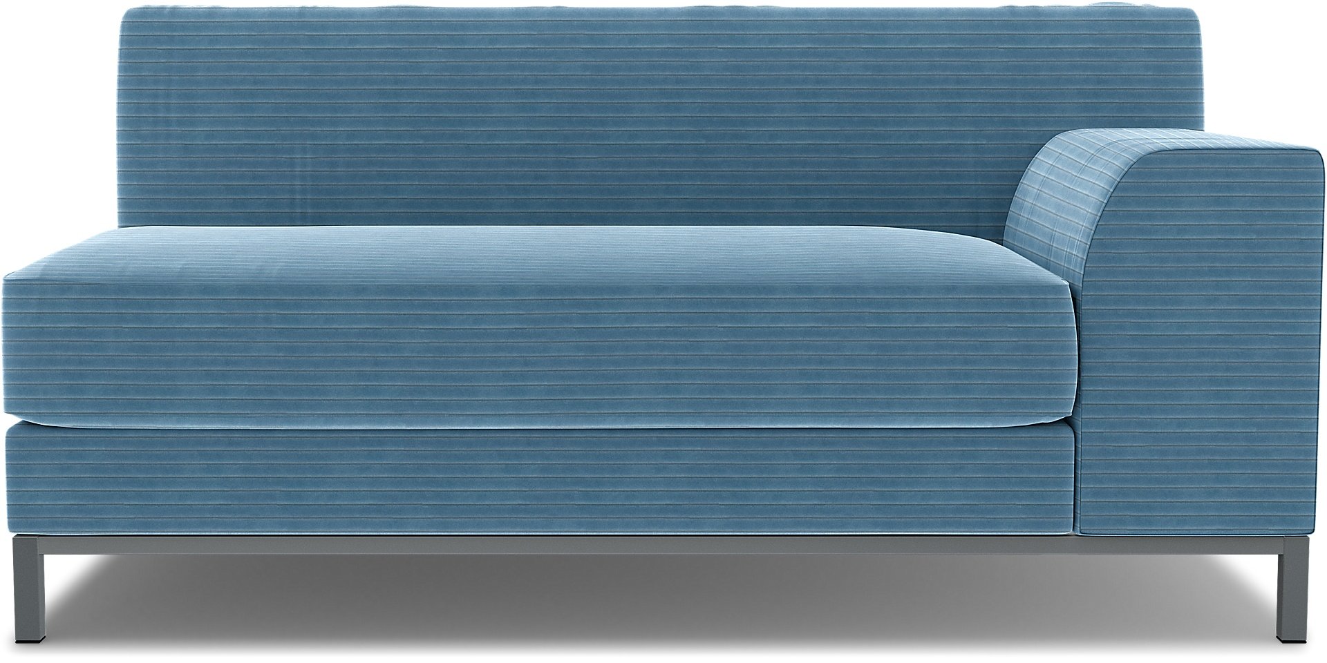 IKEA - Kramfors 2 Seater Sofa with Right Arm Cover, Sky Blue, Corduroy - Bemz