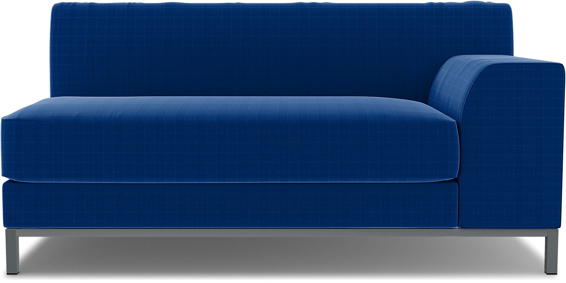 IKEA - Kramfors 2 Seater Sofa with Right Arm Cover, Lapis Blue, Velvet - Bemz