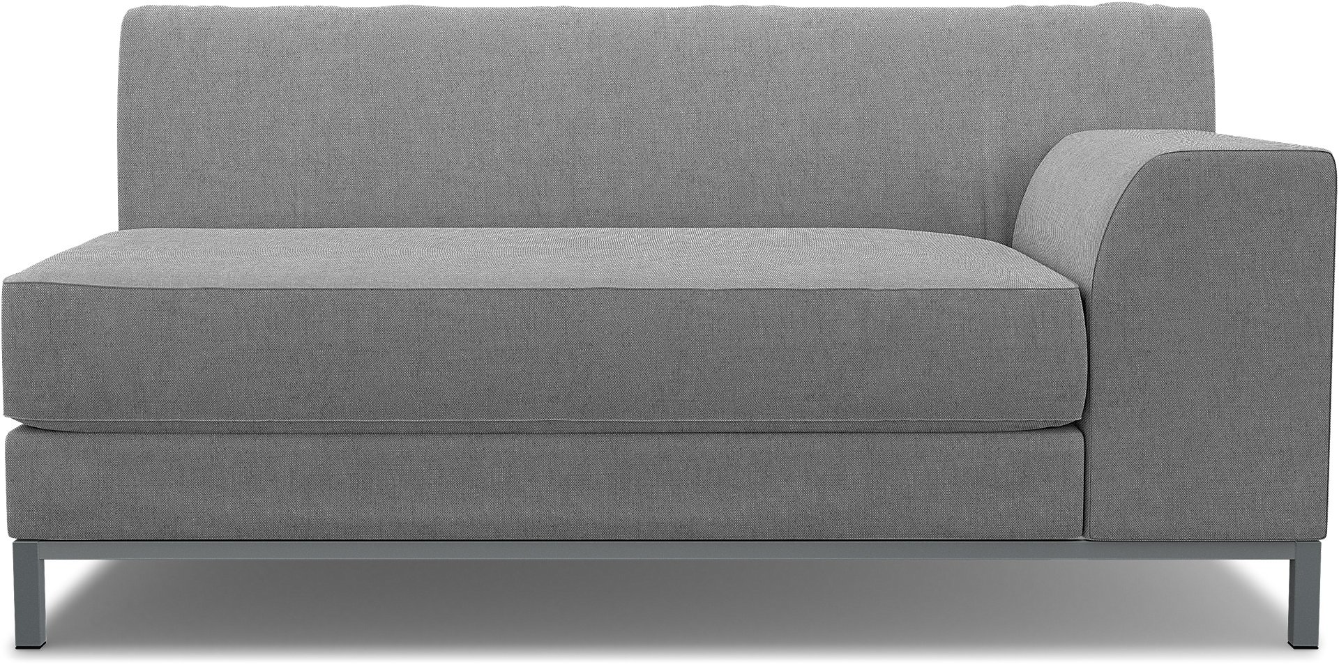 IKEA - Kramfors 2 Seater Sofa with Right Arm Cover, Graphite, Linen - Bemz