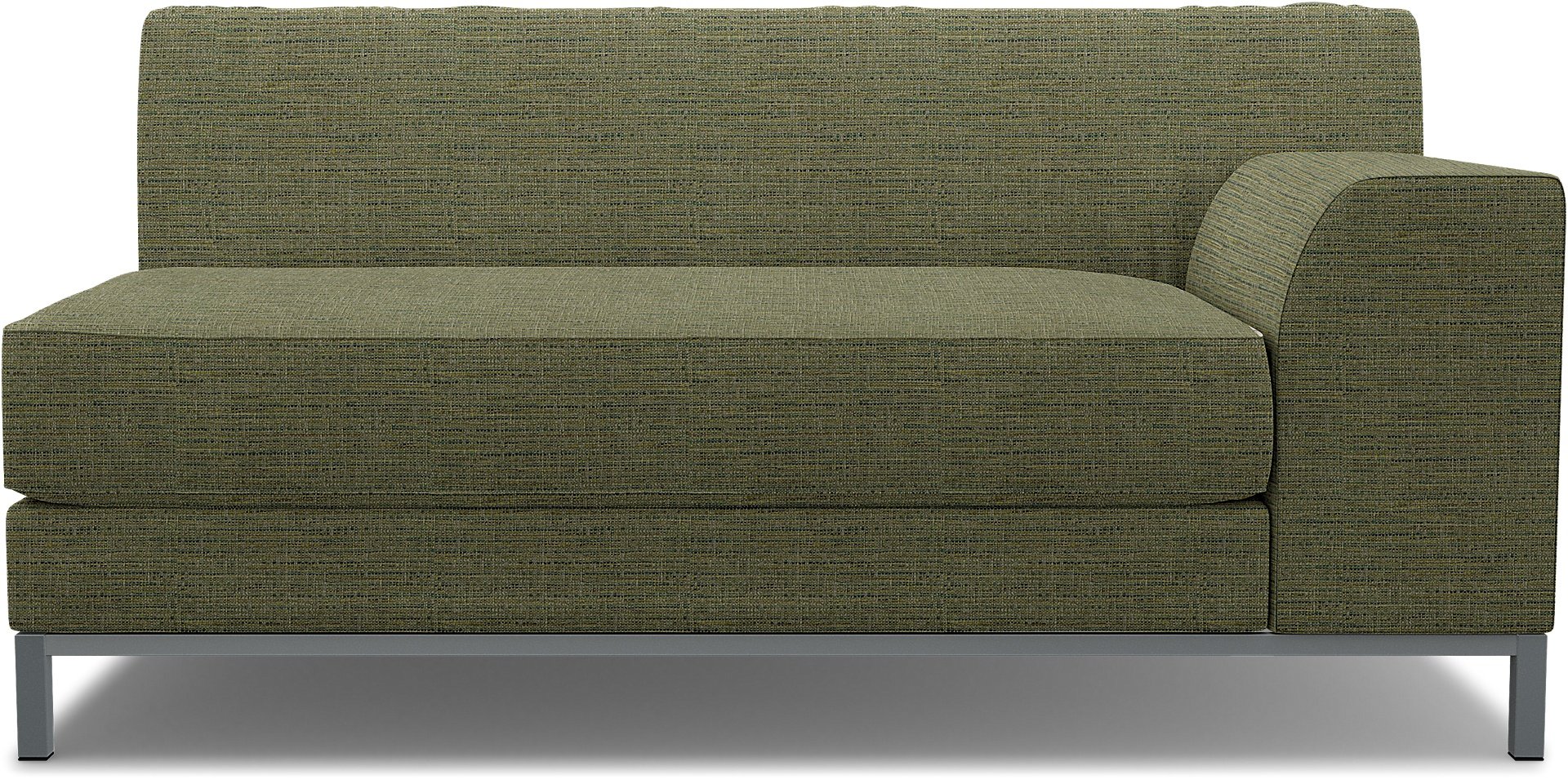 IKEA - Kramfors 2 Seater Sofa with Right Arm Cover, Meadow Green, Boucle & Texture - Bemz