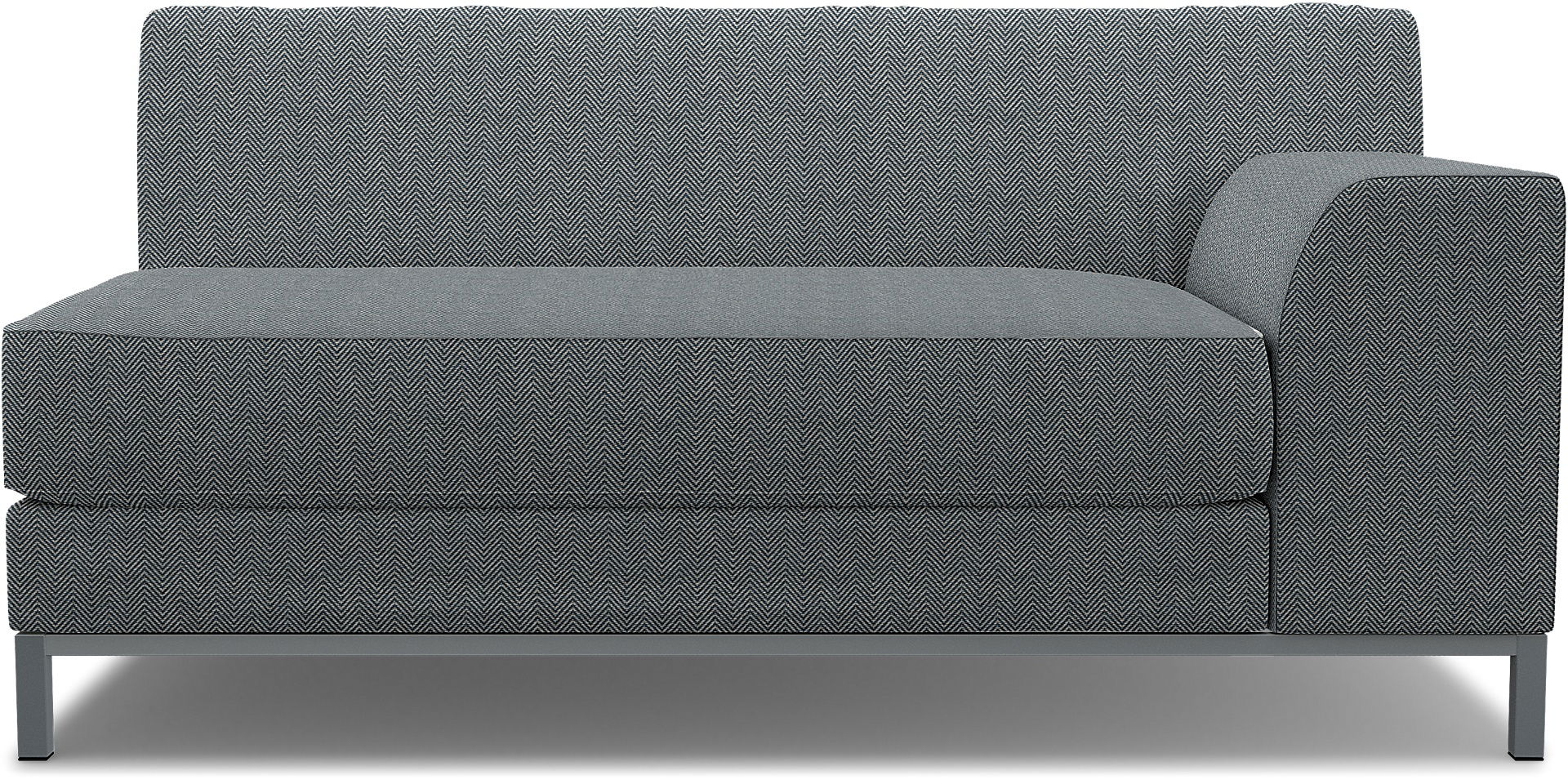 IKEA - Kramfors 2 Seater Sofa with Right Arm Cover, Denim, Cotton - Bemz