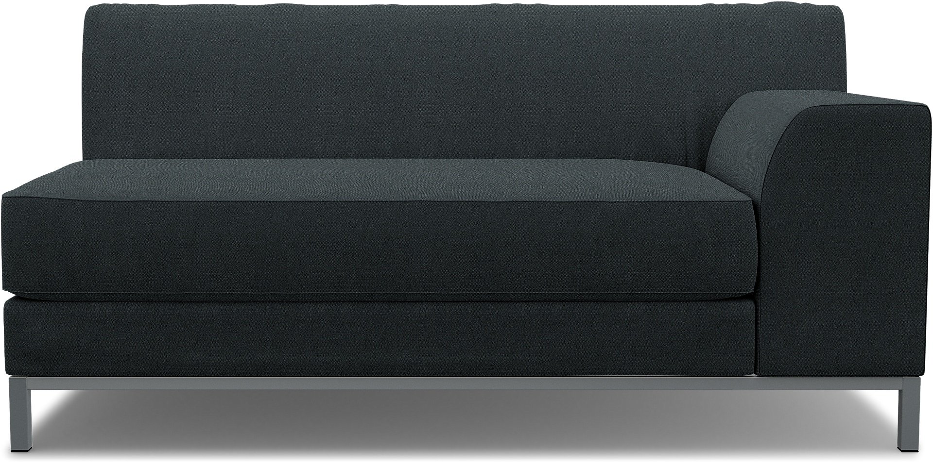 IKEA - Kramfors 2 Seater Sofa with Right Arm Cover, Graphite Grey, Linen - Bemz