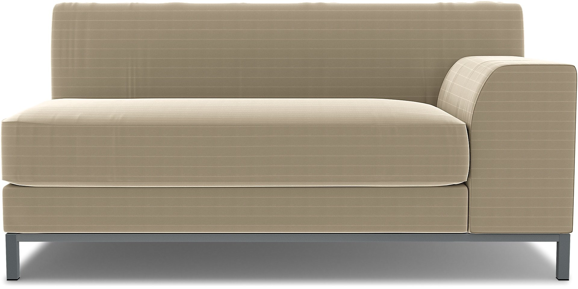 IKEA - Kramfors 2 Seater Sofa with Right Arm Cover, Oyster, Velvet - Bemz