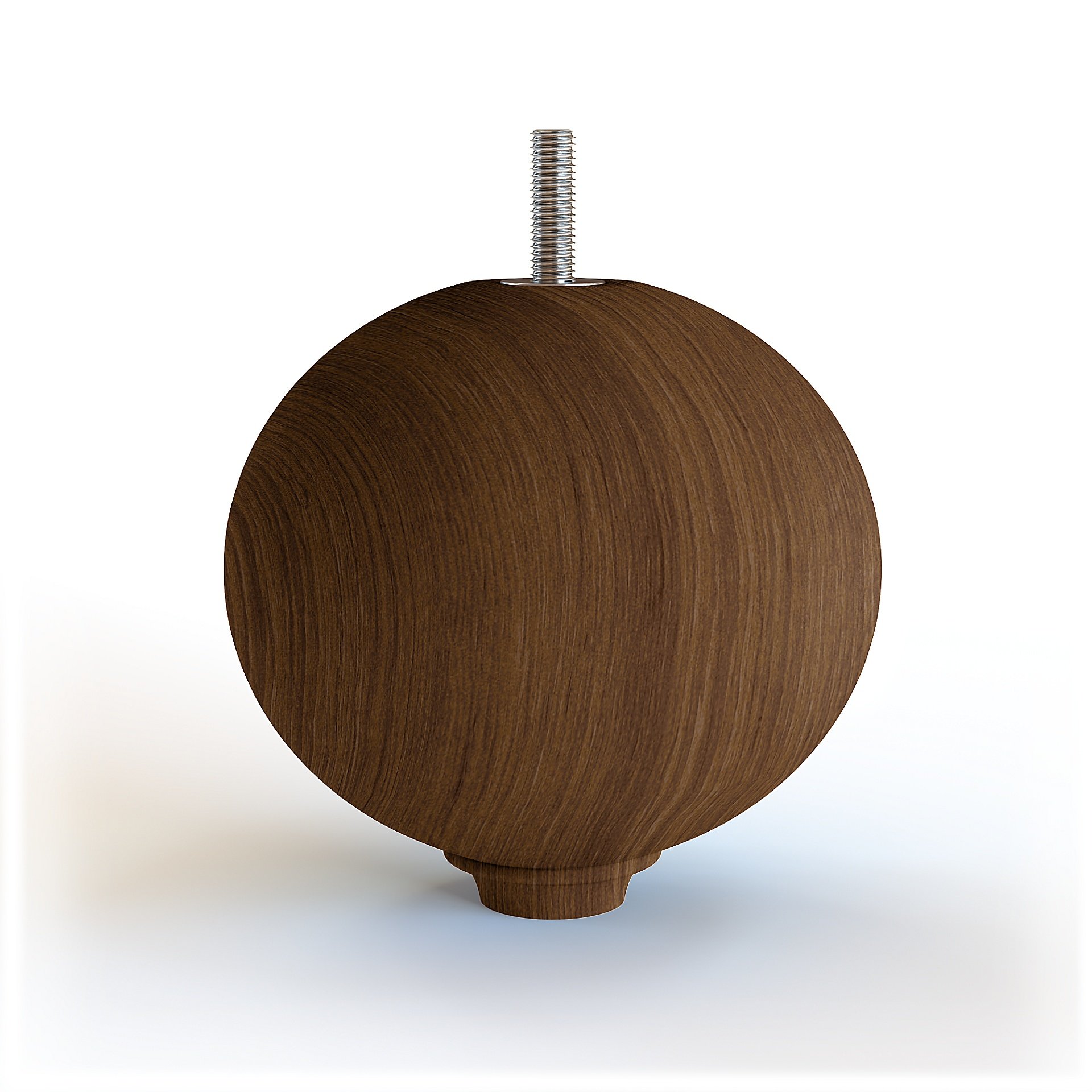 Basil Möbelbein aus Holz 10cm - Walnut