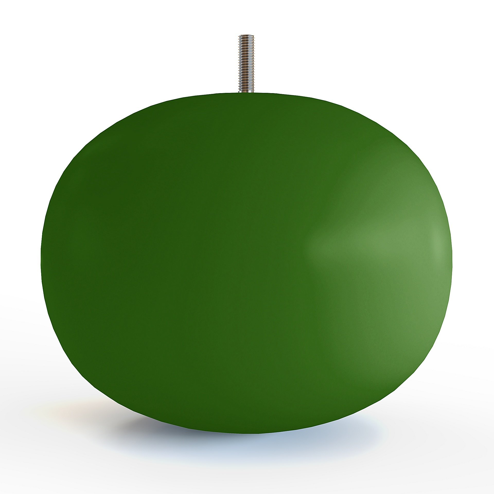 Märta ovalt möbelben i trä 7,5 cm - Treetop Green