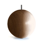 Pied de meuble oval en bois Grande (15 cm)