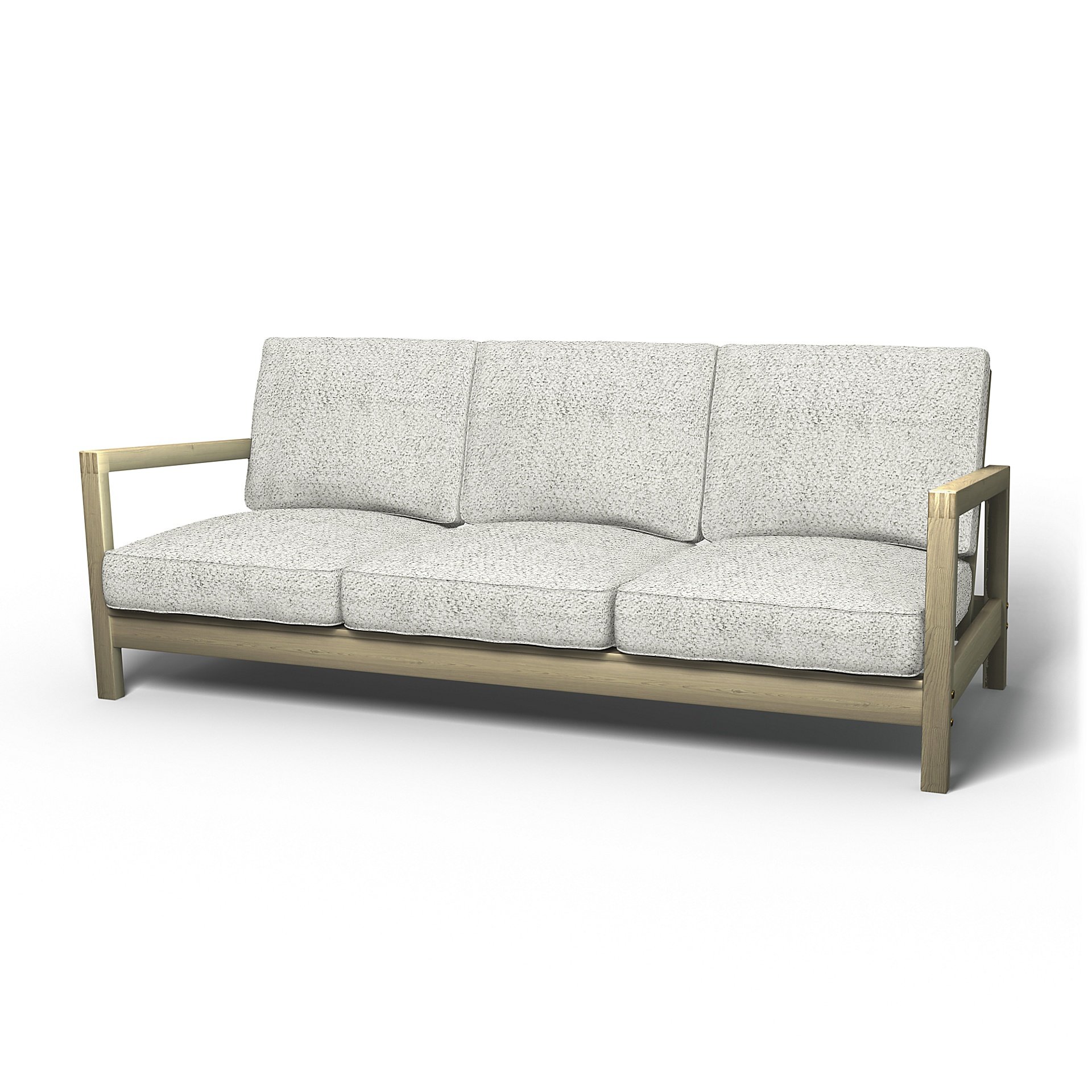 IKEA - Lillberg 3 Seater Sofa Cover, Ivory, Boucle & Texture - Bemz