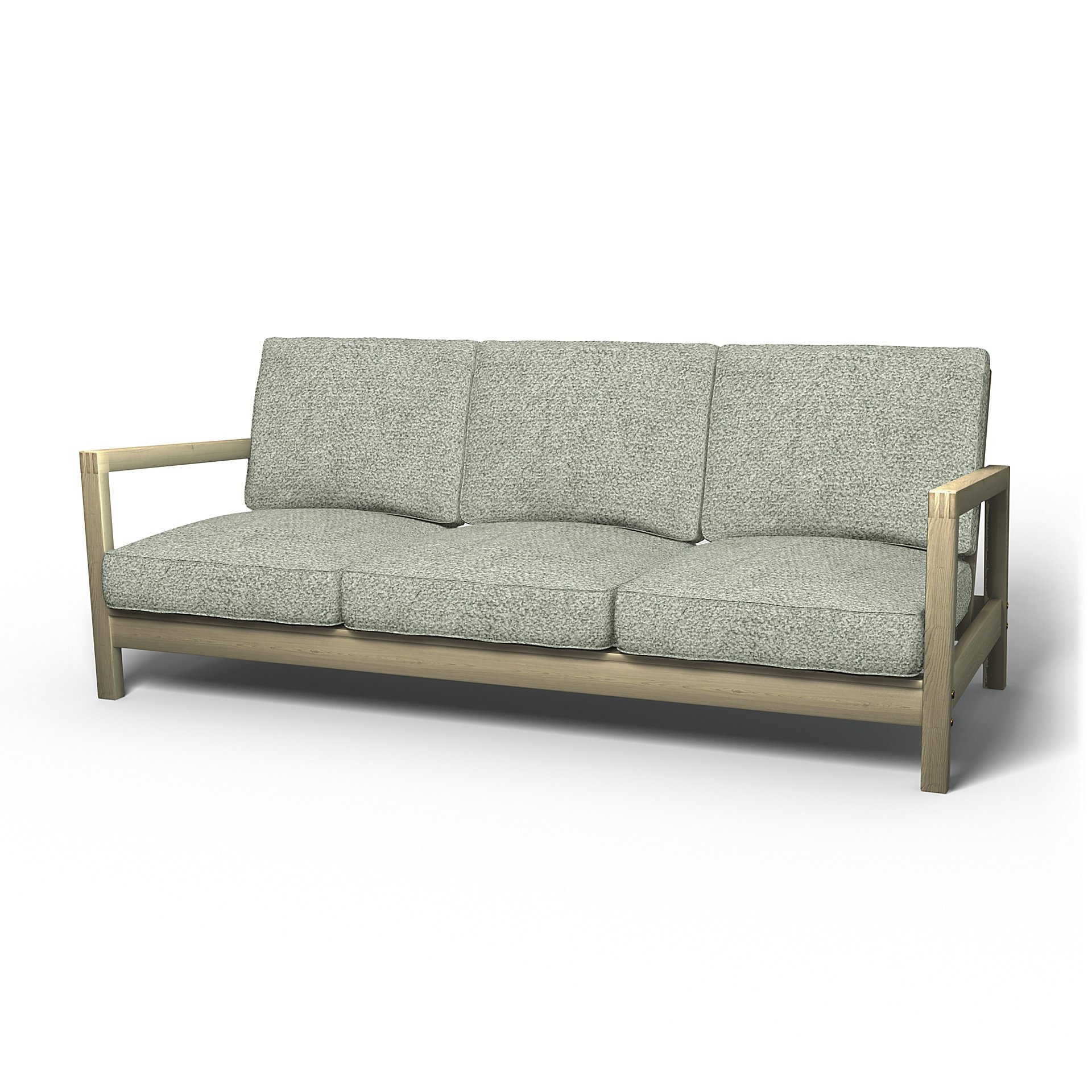 IKEA - Lillberg 3 Seater Sofa Cover, Pistachio, Boucle & Texture - Bemz